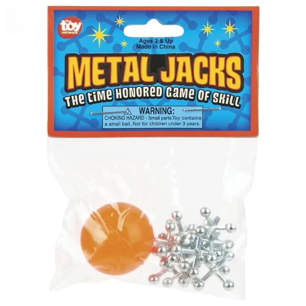 Metal Jacks With Ball - 12 Sets Per Unit