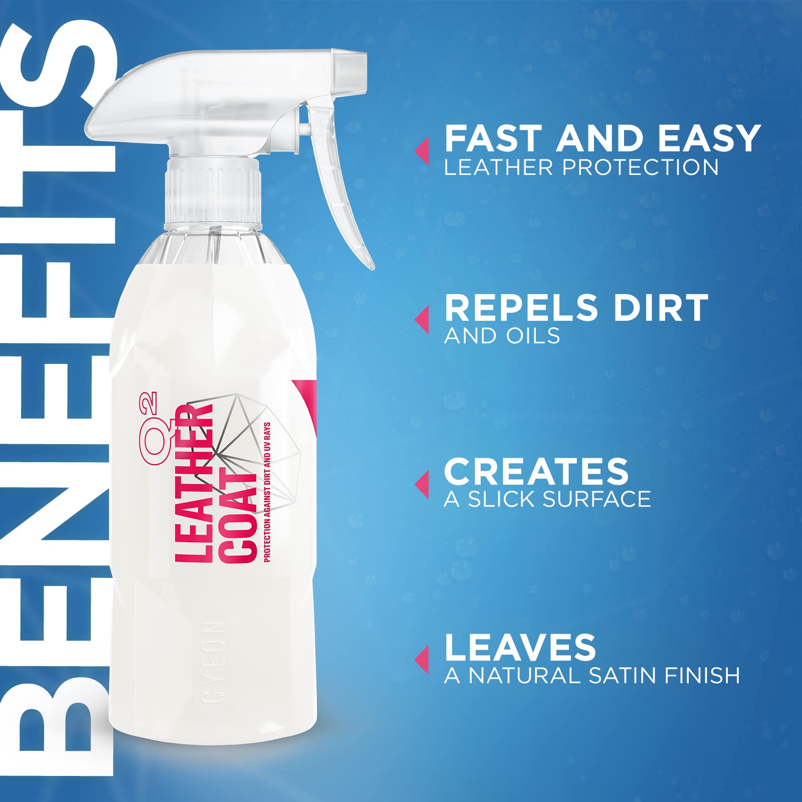 Gyeon Leather Coat - Car Leather Protector - Safe And Easy To Use Leather Ceramic Coating For Cars - Prevent Stains And Die Transfer With Easy Cleaning