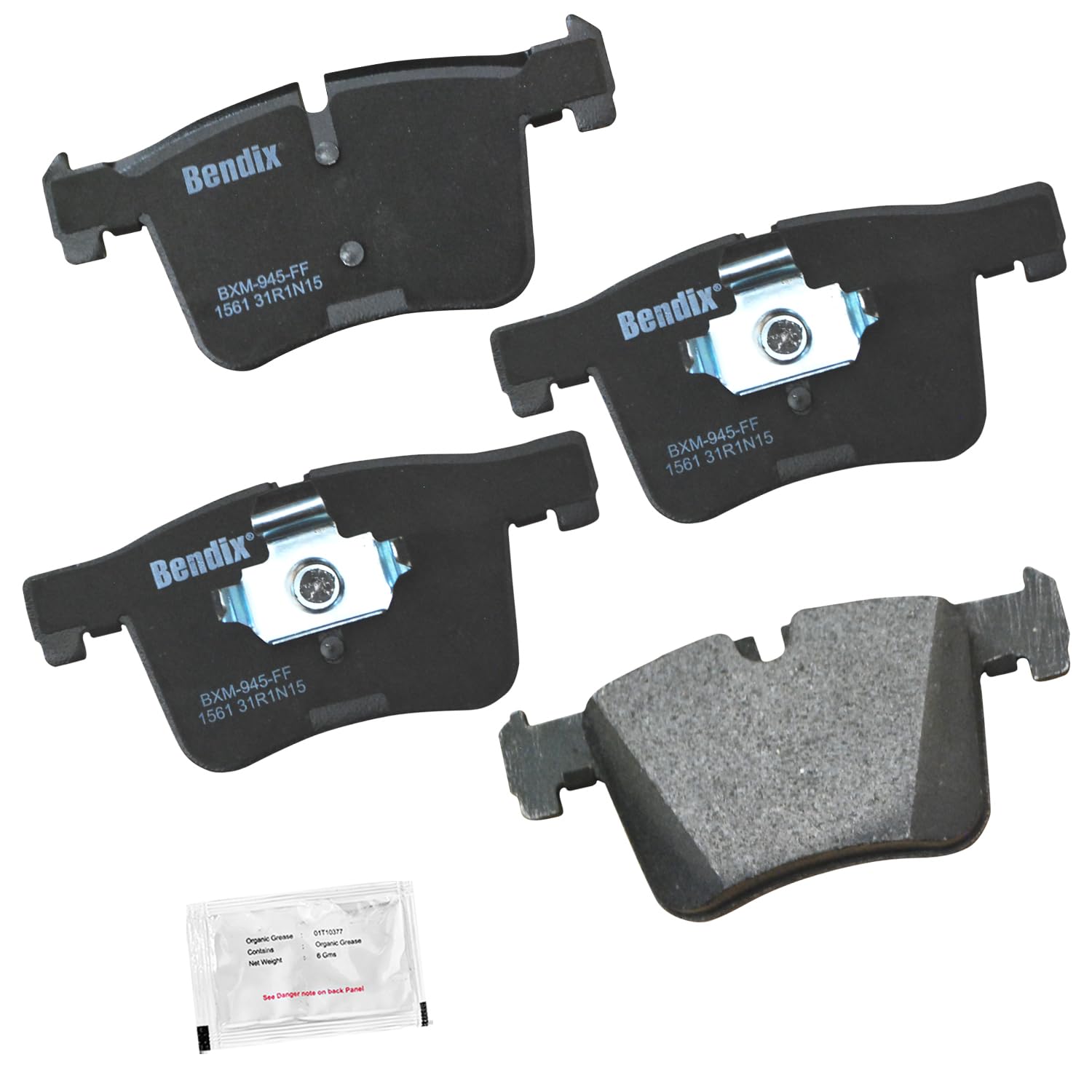 Bendix Priority1 Cfm1561 Semi-Metallic Front Brake Pads For Select Models Bmw 120I,220I,228I,Xdrive,230I,320I,328D,328I,Gt 330E,