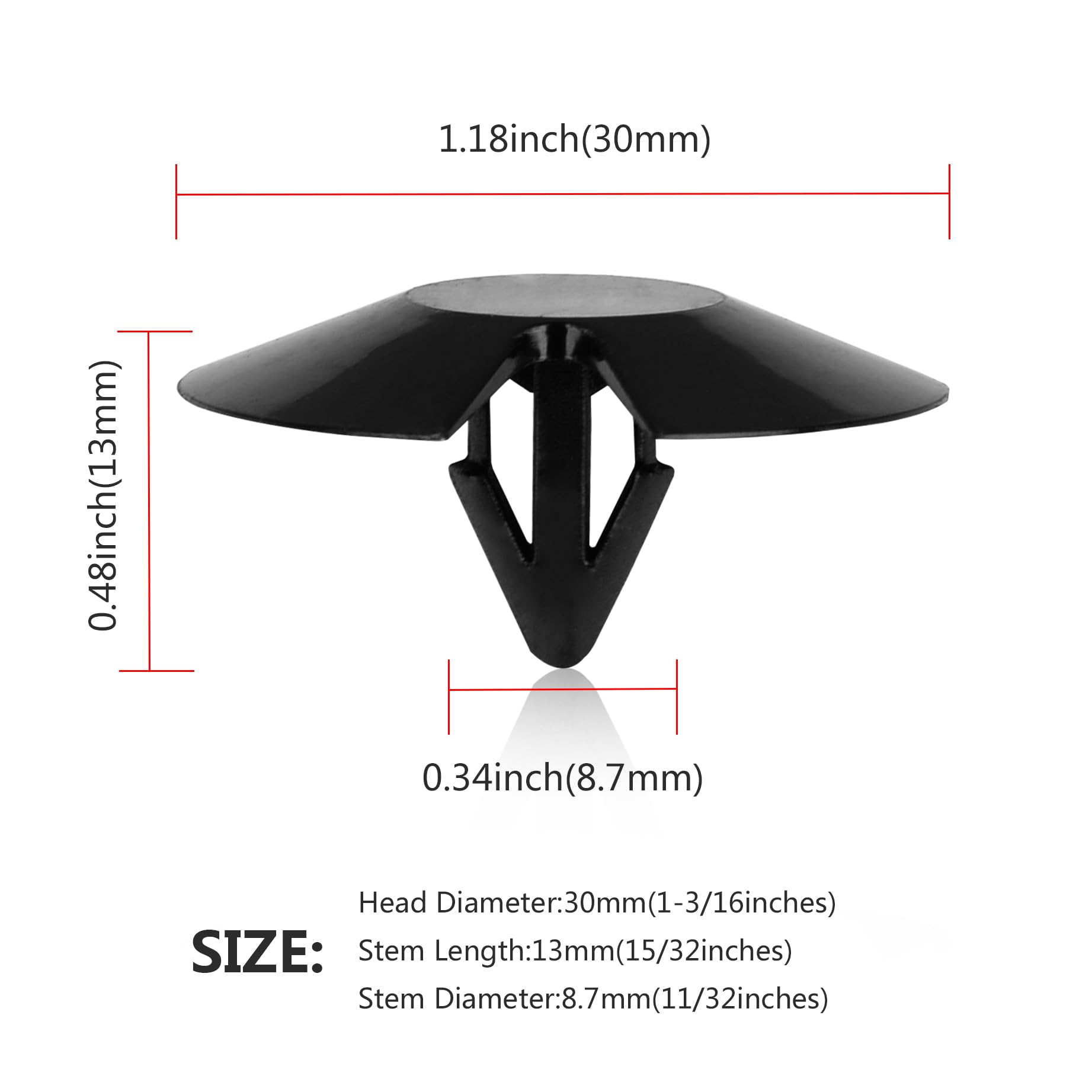 Unenda 30Pcs Hood Insulation Retainers With Fastener Remover - For Chrysler, Jeep, Dodge, Ram - Replace Oem 4878883Aa Lh Lhs Nylon Clip
