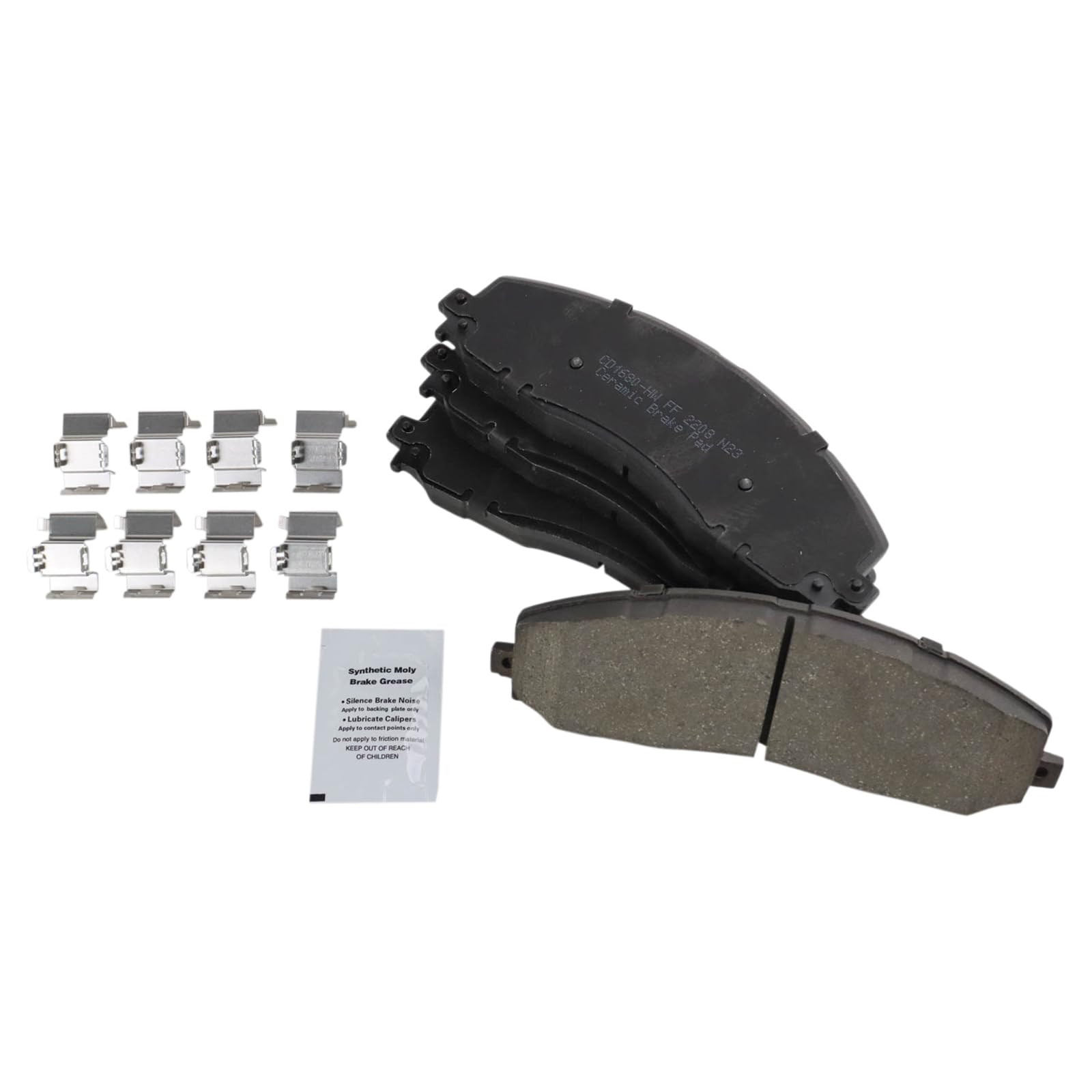 Trq Front Brake Pad & Rotor Kit Brake Pads Brake Rotor Ceramic Compatible With 2013 Ford F-250 Super Duty