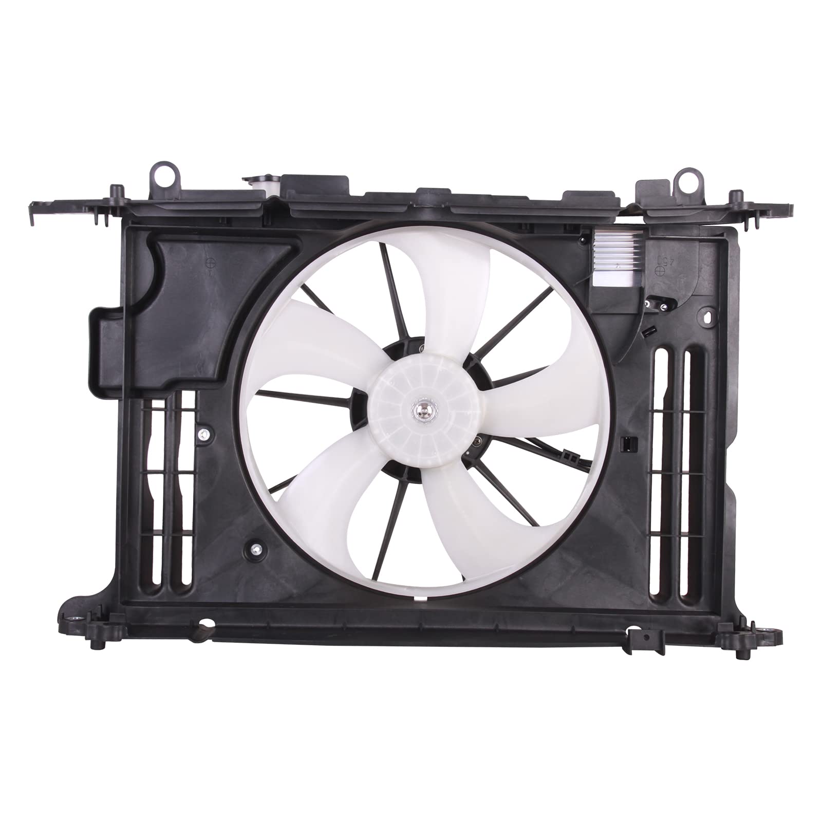 TYG OE Replacement(CAPA Quality) Cooling Fan Extra Silent for 2014-2019 Toyota Corolla L4/1.8 W/Shroud Upper W/PWM | OE No. 1671