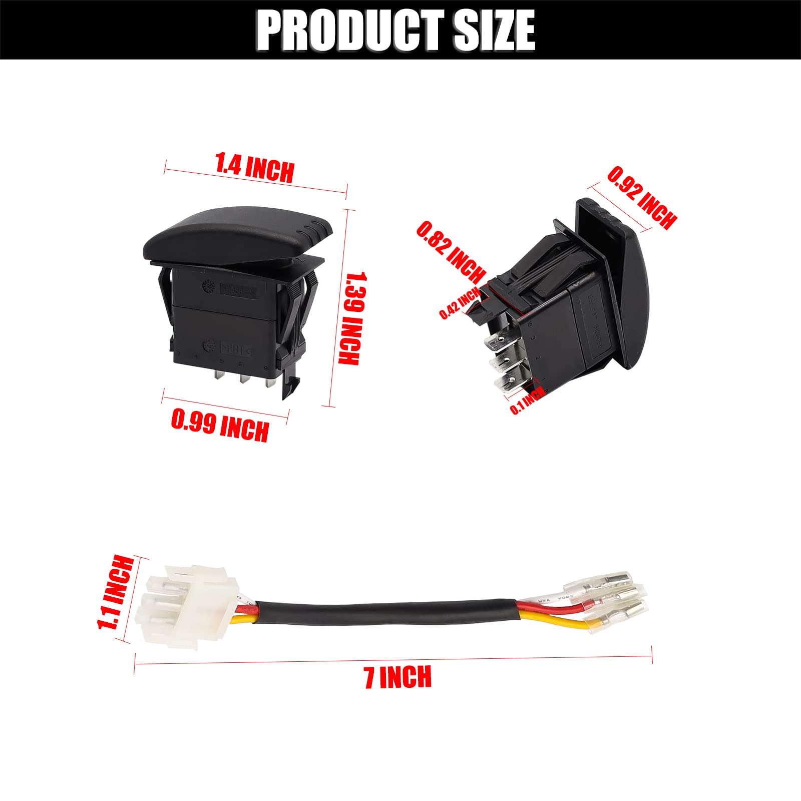 Cartclan Forward Reverse Switch, Suitable For 1996-2004 Yamaha G19, G22, Golf Carts#Jr1-H2917-10 Jr1-H2917-20