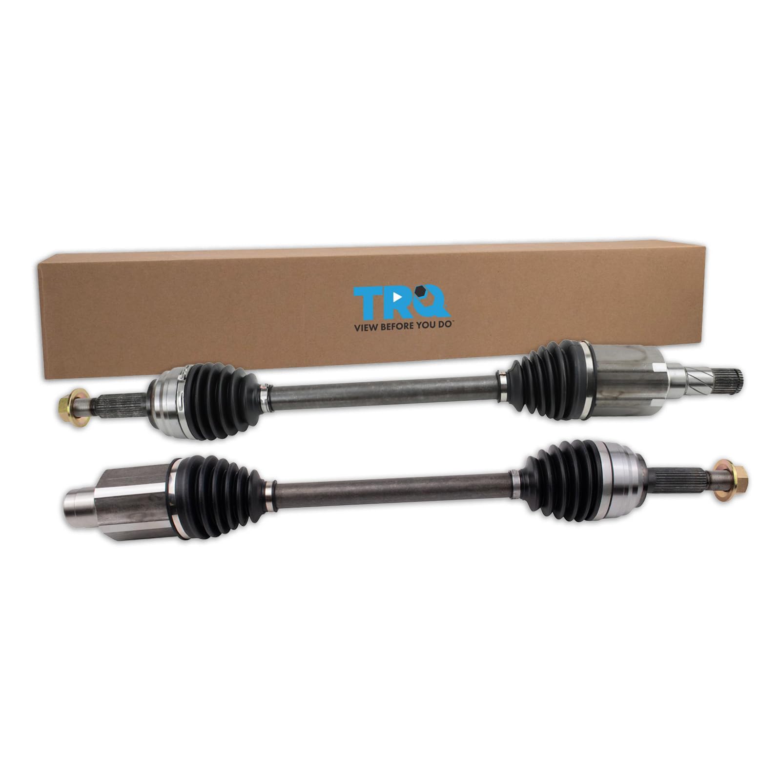 TRQ Front CV Axle Shaft Assembly Set Compatible with 2016-2019 Tesla X