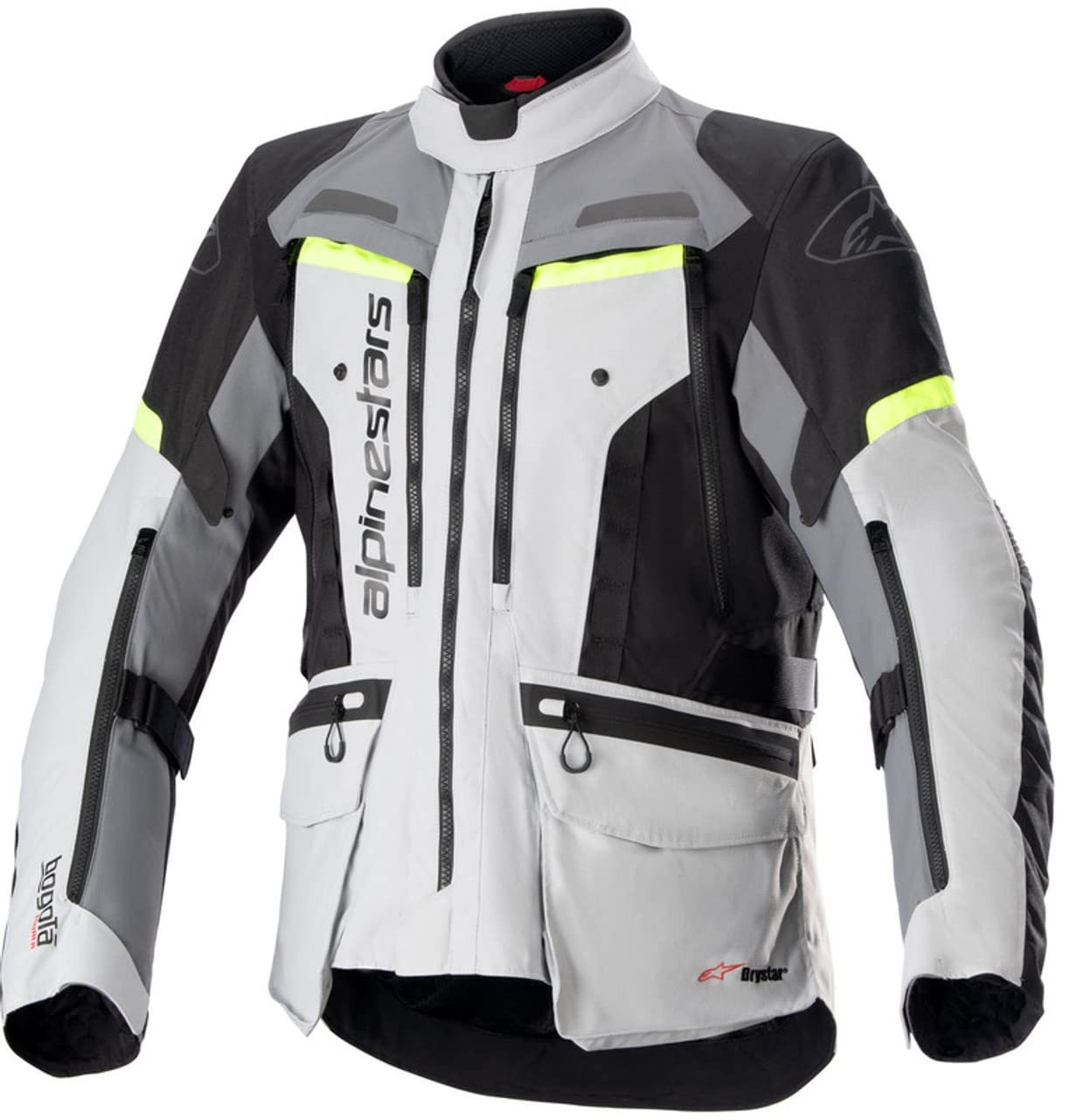 Alpinestars Bogota Pro Drystar Jacket (X-LARGE) (GREY/FLUORESCENT YELLOW)