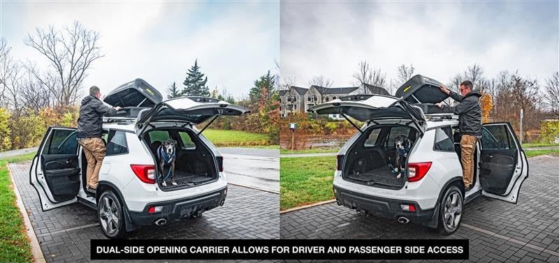 Jegs Rooftop Cargo Carrier For Car Storage - Small Roof Rack Cargo Carrier - Heavy Duty Weatherproof Storage - Made In Usa - 10