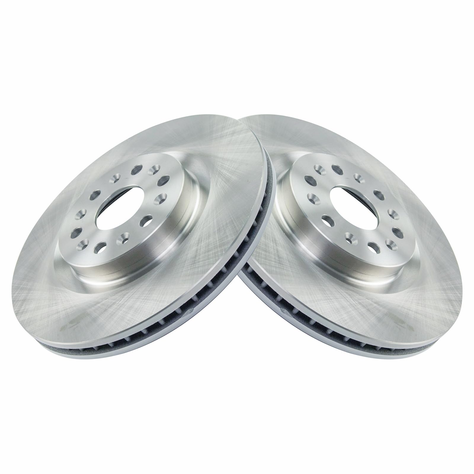 Trq Front Brake Rotors Set Vented Compatible With 2018-2019 Buick Enclave 2017-2023 Cadillac Xt5 2020-2023 Xt6