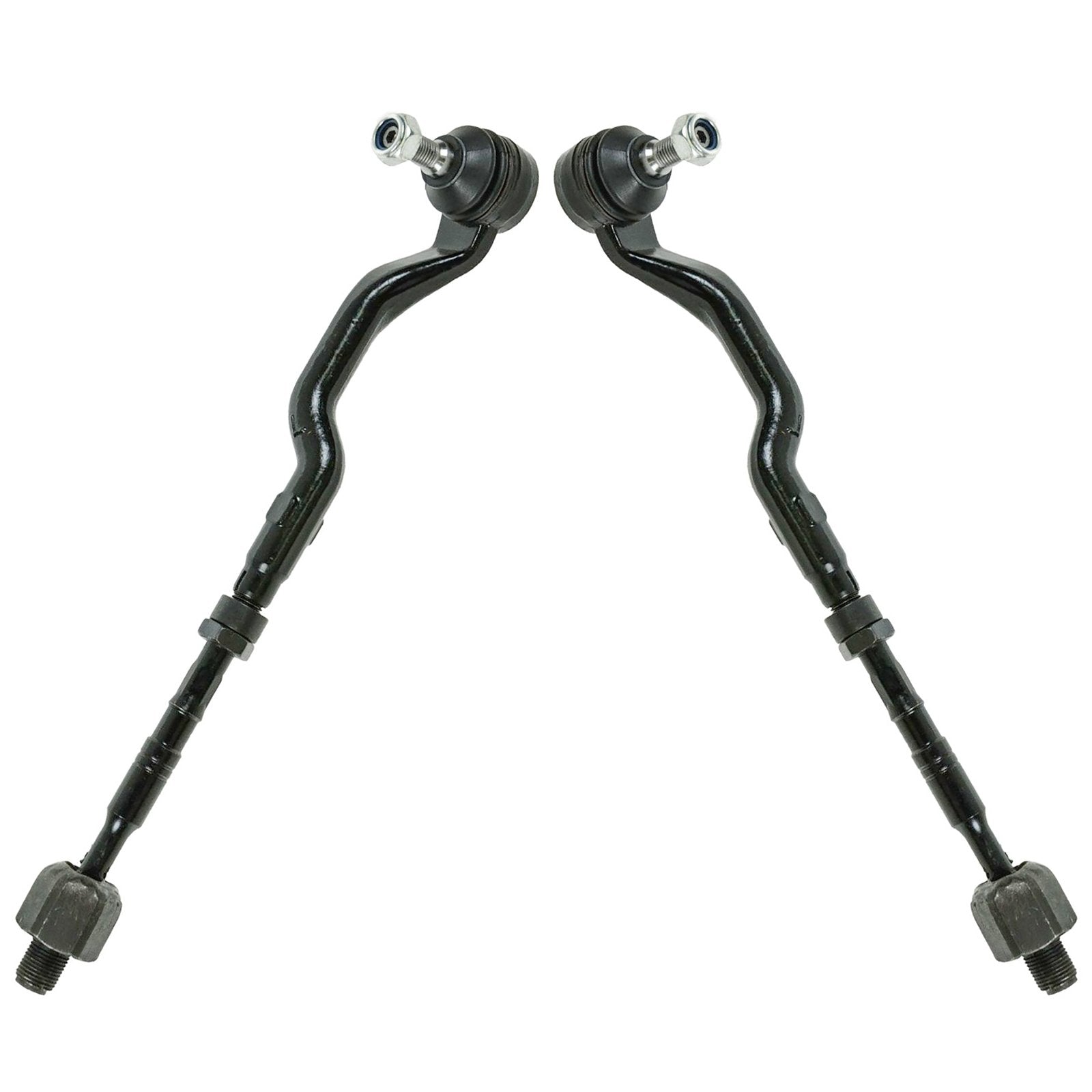 TRQ Front Tie Rod Set Compatible with 2001-2005 BMW 325xi 330xi