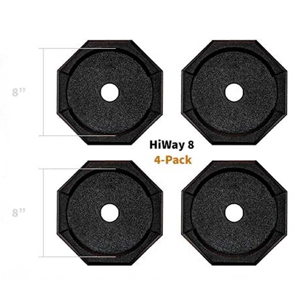Snappad Hiway Rv Leveling Pads - Permanent Jack Stabilizers For Rvs - 8'' And 11.5'' Round Leveling Jack Pads For Hwh Leveling S
