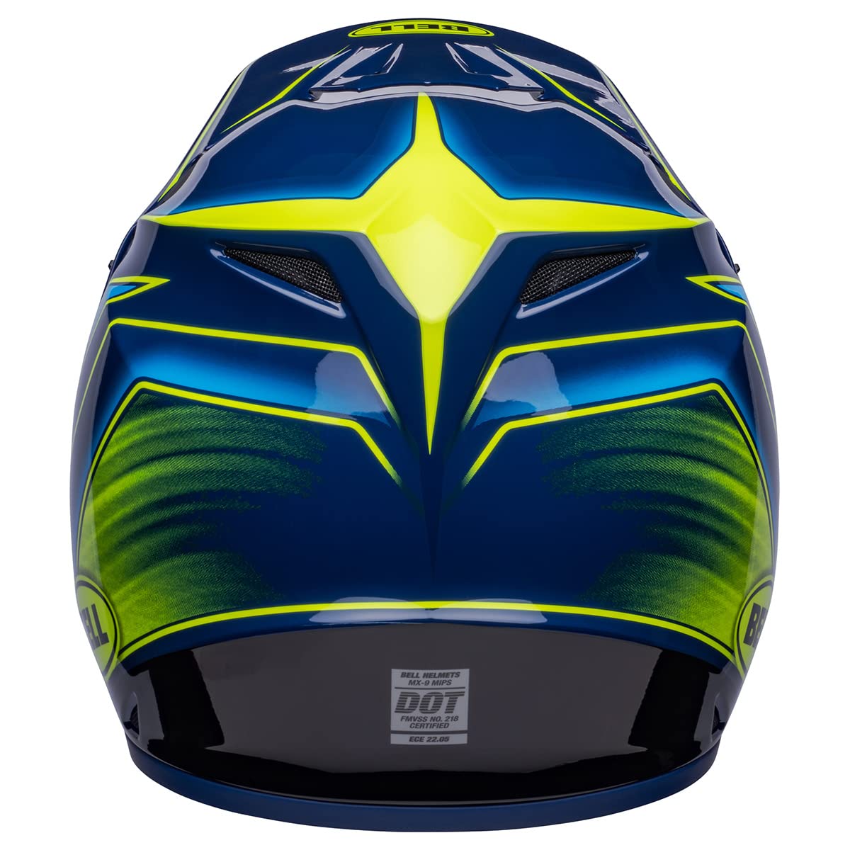 Bell MX-9 MIPS Dirt Helmet (Zone Gloss Navy/Retina - Medium)