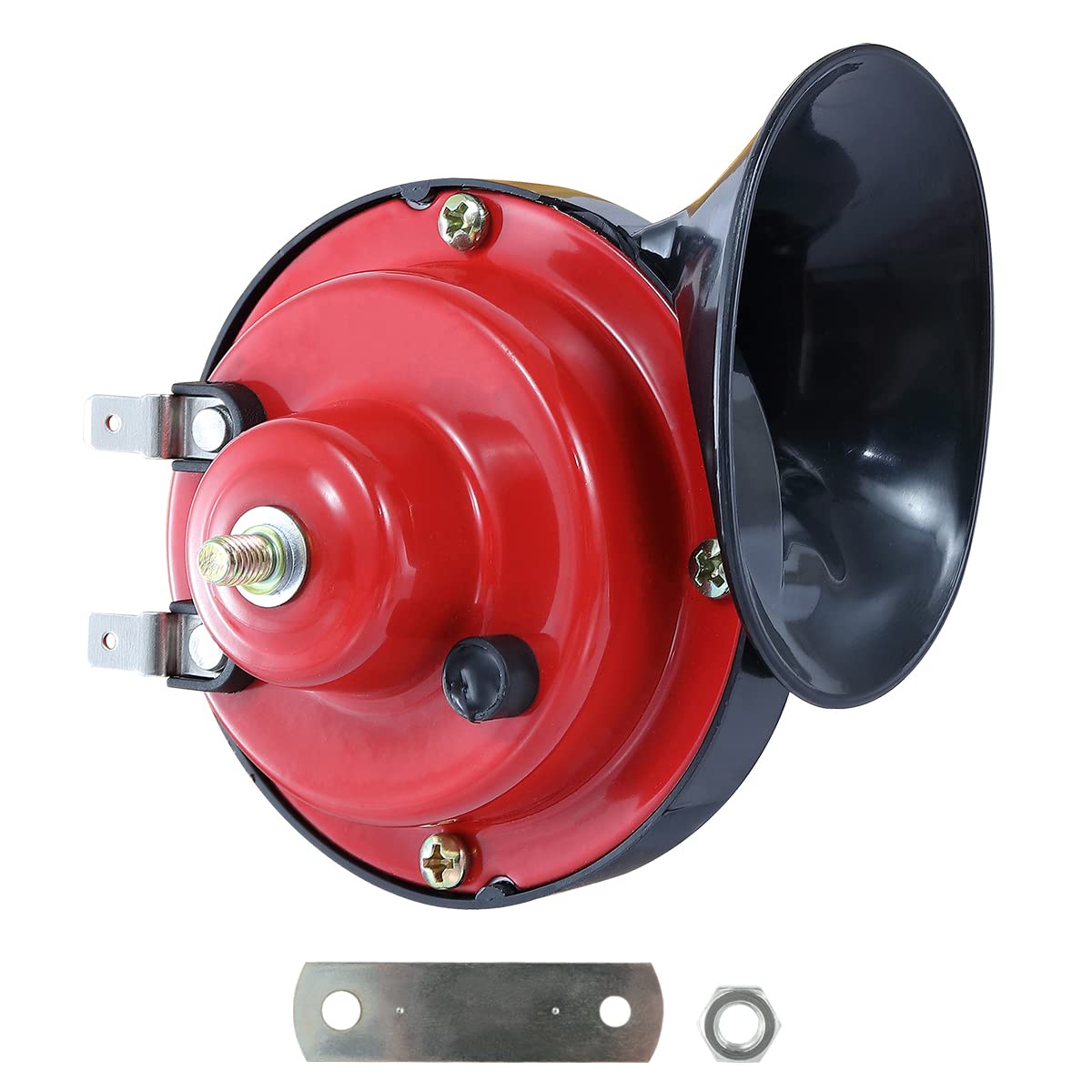 XUANYUDG0769 12V Universal Snail Golf Cart Horn Kit, Adjustable Volume Control Electric Horn for EZGO, Club Car, Yamaha, UTVS, A
