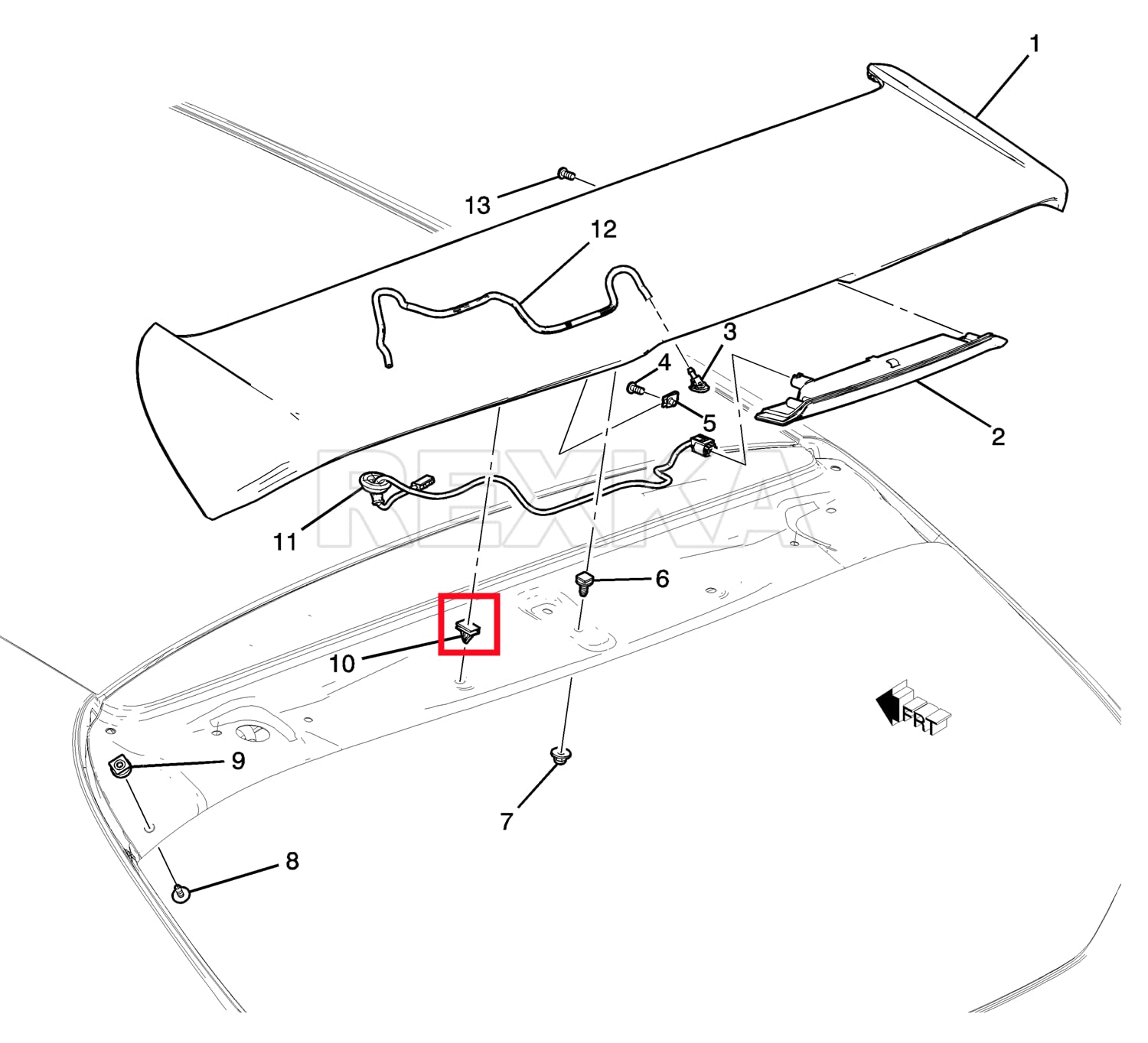 Rexka 10Pcs Rocker Wheel Flare Rocker Molding Clips 19352782 68172491Aa Compatible With Gm Chevrolet Gmc Cadillac Jeep Cherokee Compass Grand Cherokee Dodge Durango Challenger