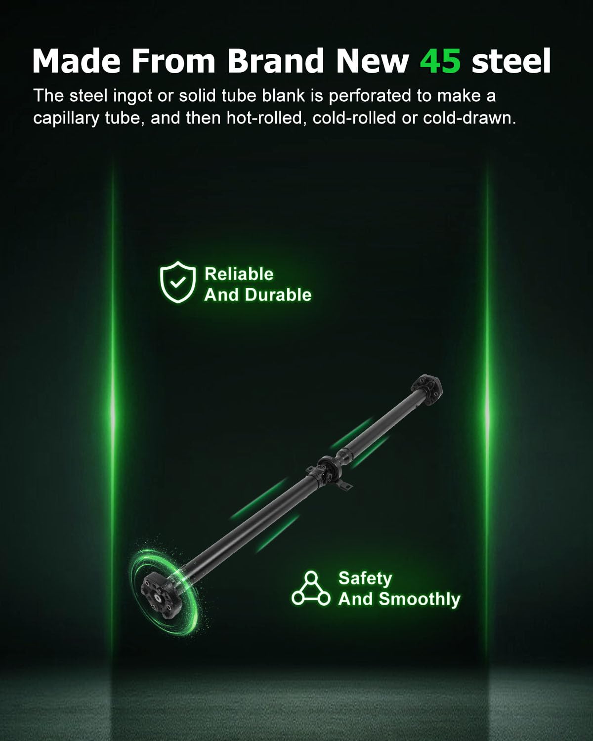 Scitoo?61.75''?Steel Rear Driveshaft Assembly Drive Shaft Prop Shaft For Cadillac Cts 2008-2014,Oe# 976-938 976938 25811730 2581