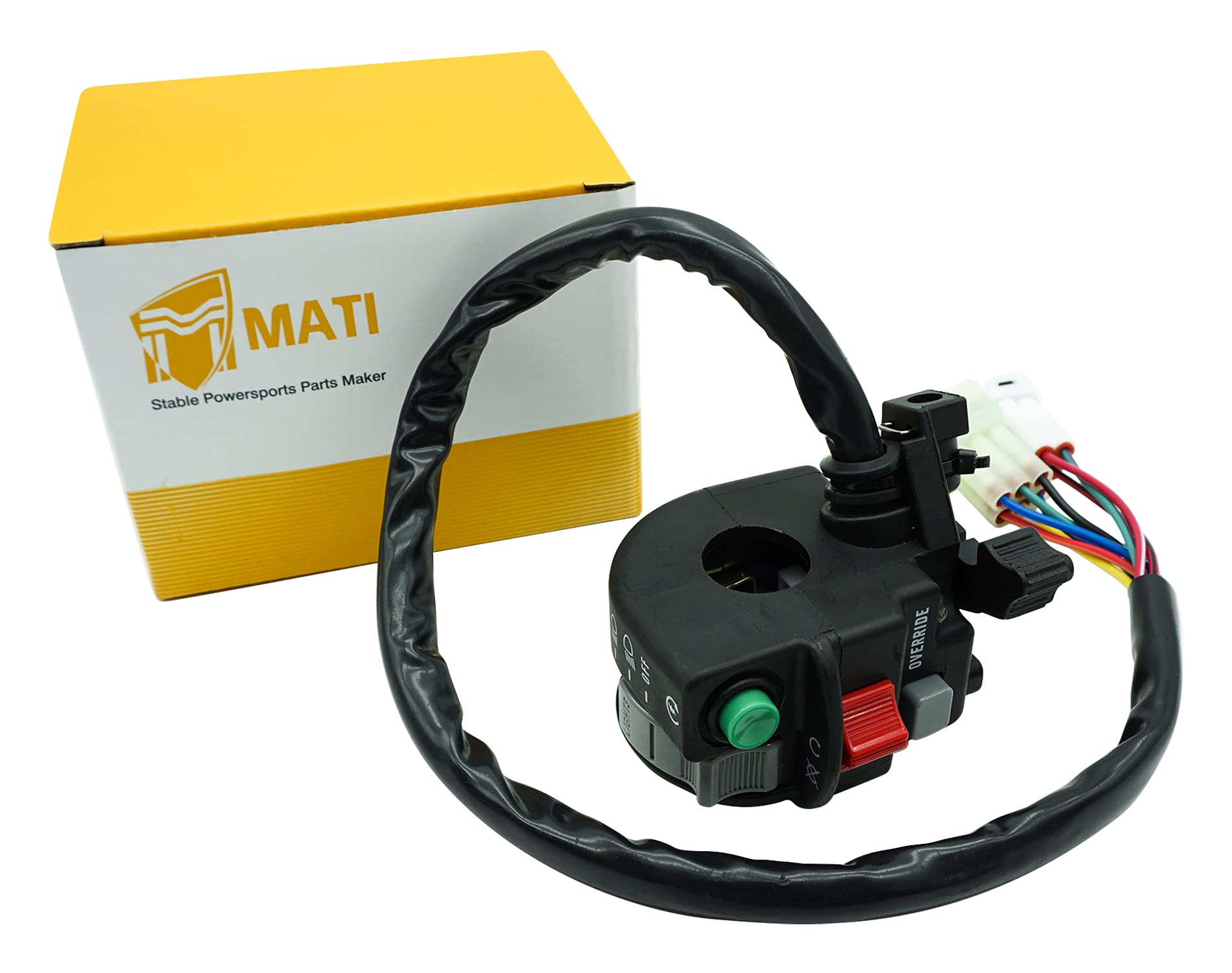 M Mati Left Handlebar Start Stop Headlight Override Switch For Yamaha Big Bear 400 Yfm400 Grizzly 350 Yfm350 400 Yfm400 450 Yfm450 660 Yfm660 Kodiak 450 Yfm450 5Km-83972-00-00