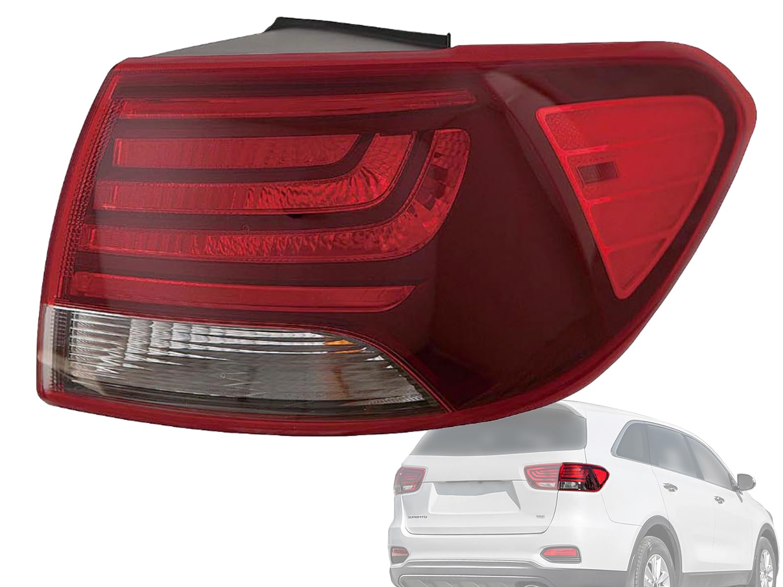 Auto Parts Avenue APA Replacement for Outer Tail Light 2019 2020 Sorento with Bulb Passenger Right Side 92402C6500 KI2805154