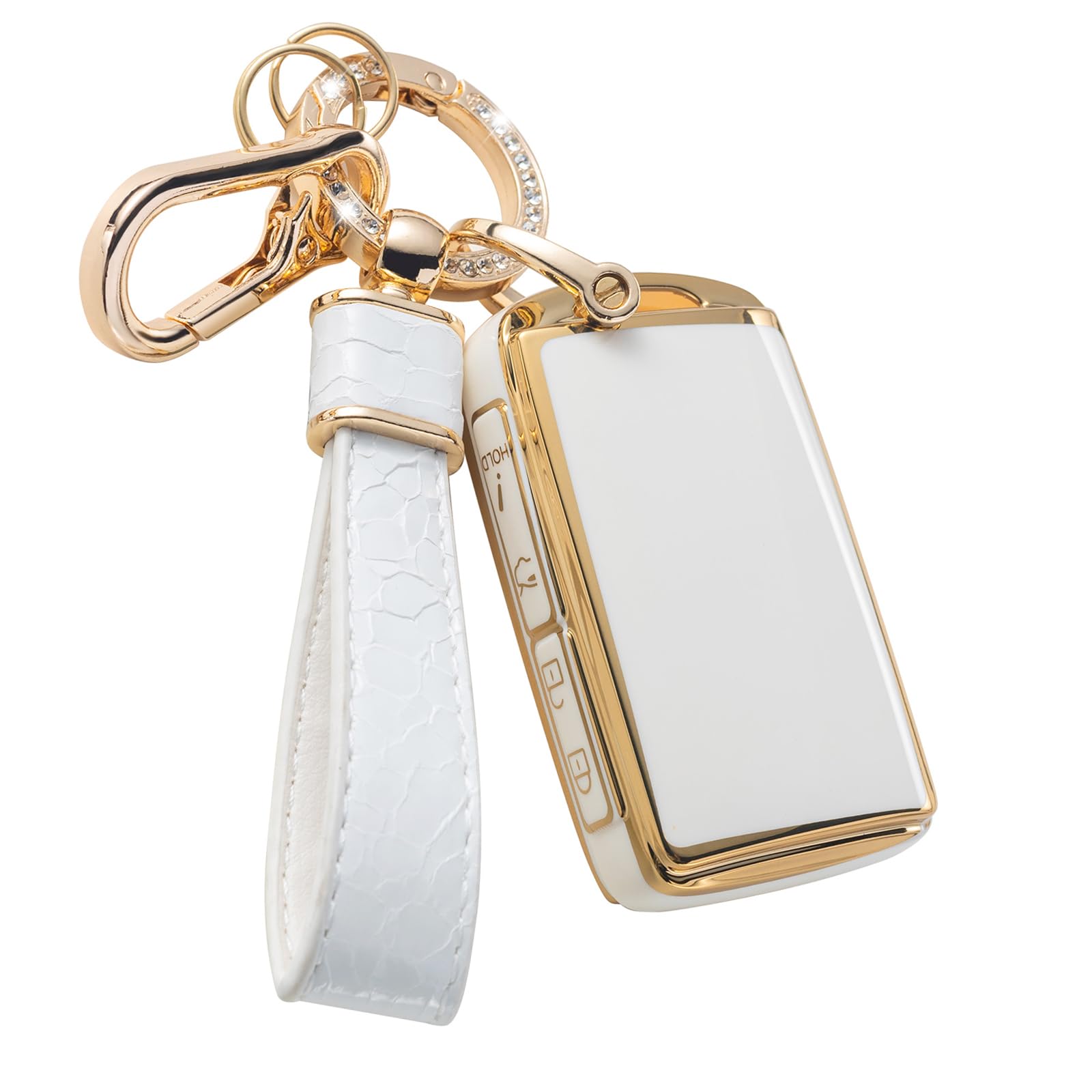 Cacarlike For Mazda Key Fob Cover With Mazda Keychain, Car Key Fob Case Compatible With Mazda 3 6 Cx 5 9 30 50 Smart Key Protect