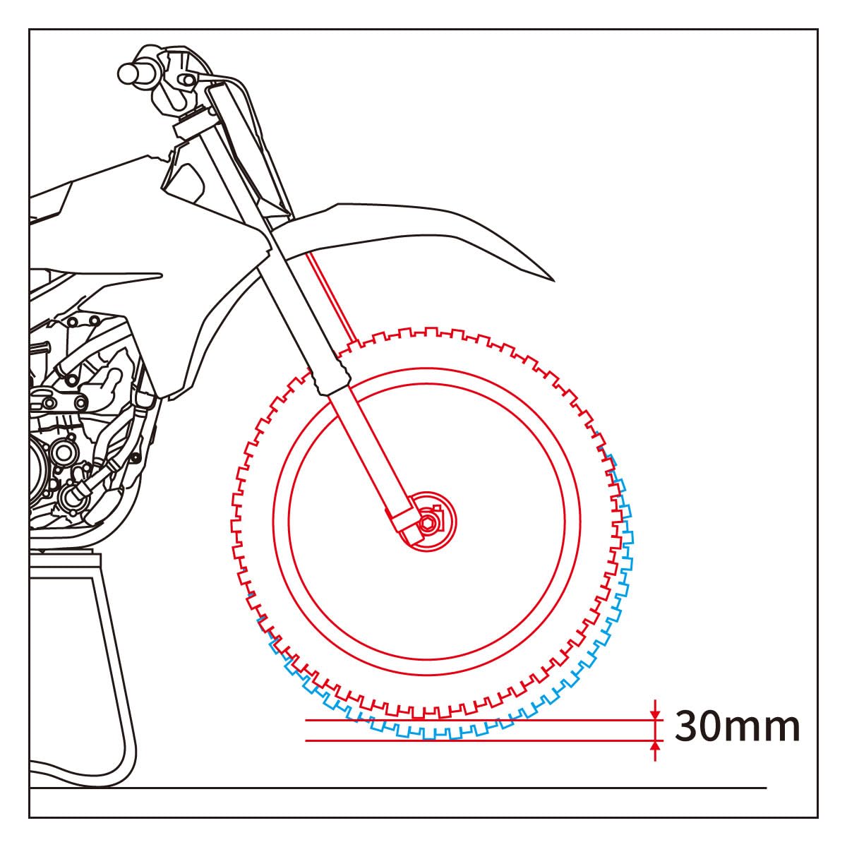 Zeta DRC - ZETA Front Lowering Inner Kit for SHOWA AOS Fork