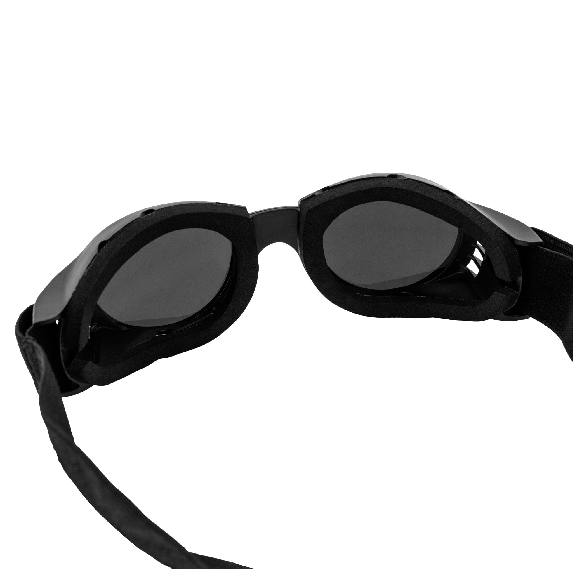 Global Vision Paragon Motorcycle Goggles For Men & Women (Black Frame/Super Dark Lens)