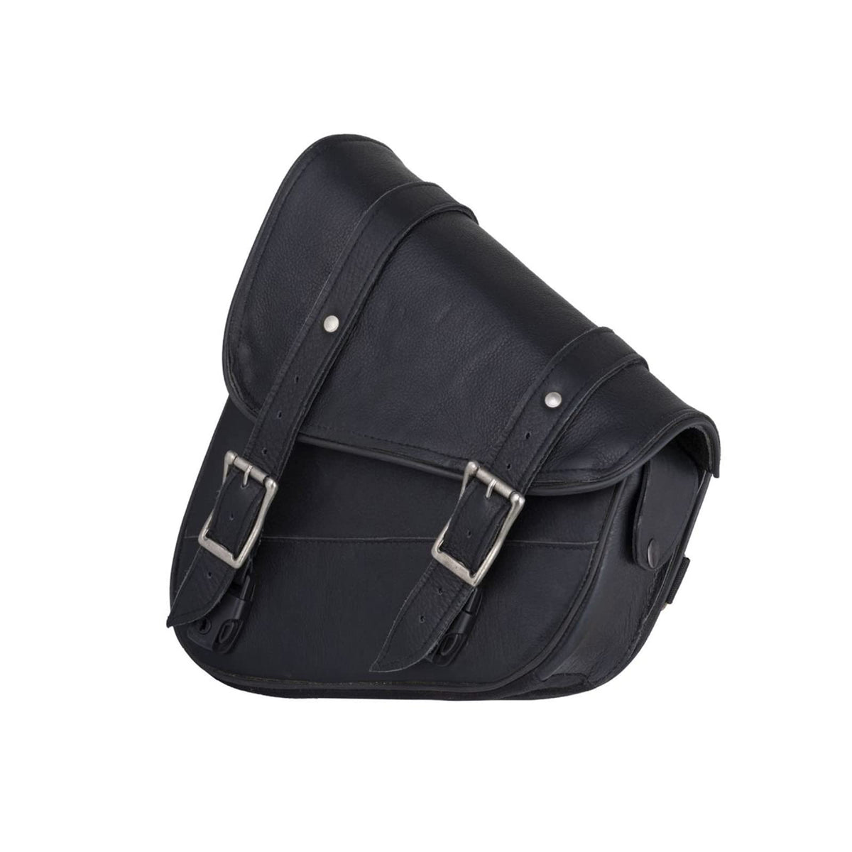 Gargoyle Bells Motorcycle Saddle Bags Leather Solo Swing Arm Bag For Softails And Choppers Motorcycle Luggage Bags Left Side Bag For Motorcycle