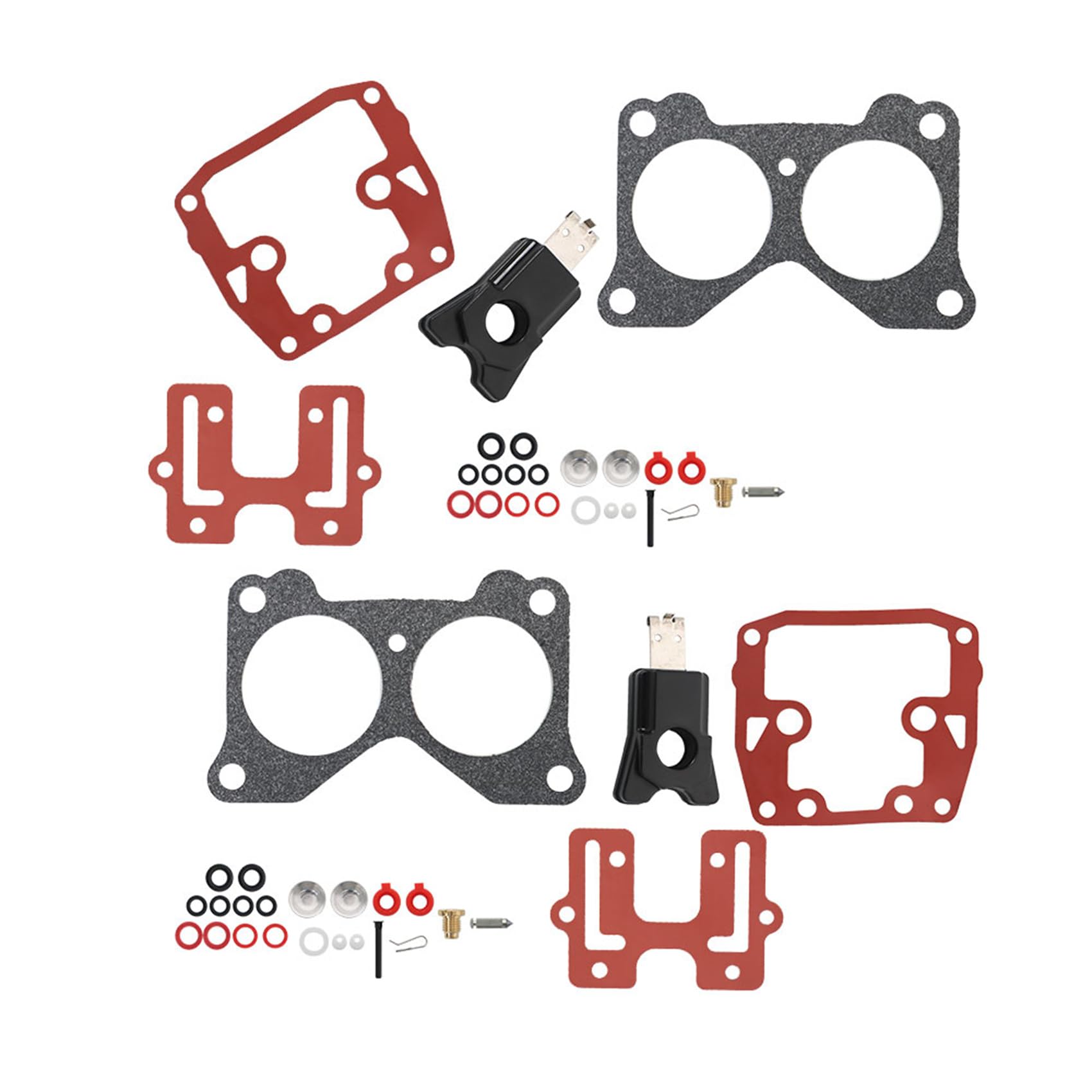 labwork New Carb Repair Kit with Float Replacement for Johnson Evinrude V4 85 90 100 115 125 140 HP Carburetor Pack of 2
