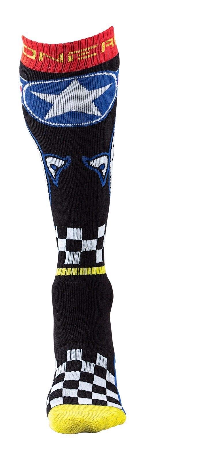O'Neal 0356-734 Pro Mx Wingman Socks (Black/Red/Blue,One Size)