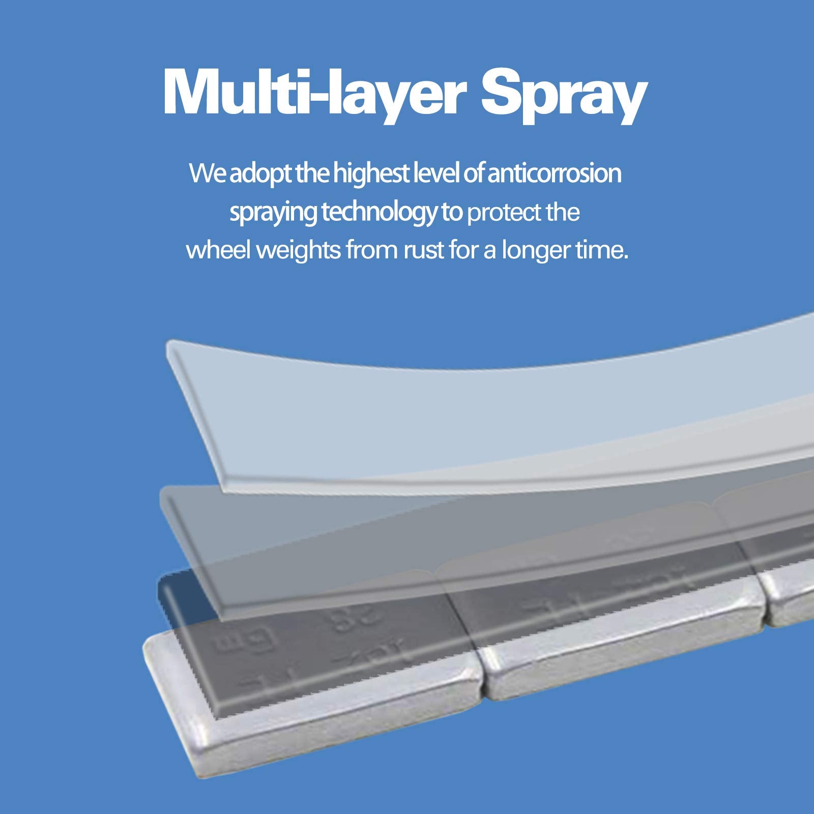 Ckauto 4 Boxes, 288 Pcs, 1Oz, Grey, Adhesive Stick On Wheel Weights,Easypeel Tape, 72 Oz/Box, Us Quality