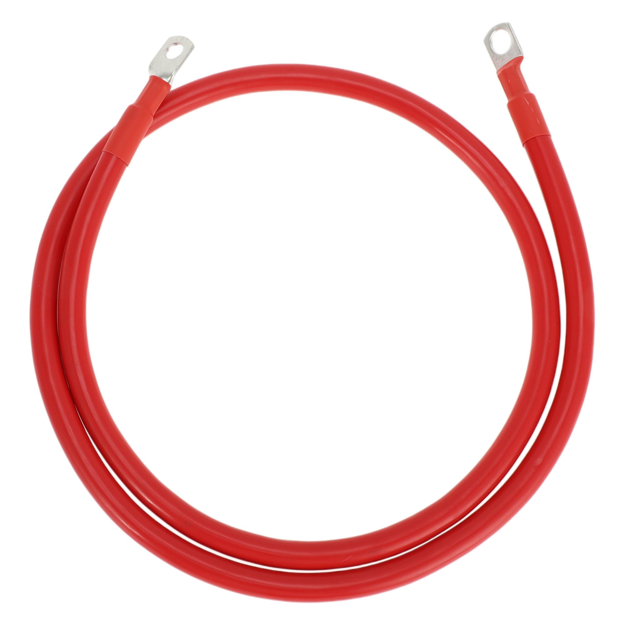 VekAuto 1 Pc Battery Inverter Cable 2 AWG Gauge 4FT 3/8'' Lug 5/16'' Lug Battery Cable Universal for Car Vehicle Boat RV Solar T