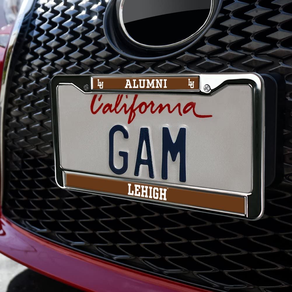 GRAPHICS & MORE Metal License Plate Frame - Lehigh University Mountain Alumni Logo - Full Size, One Size