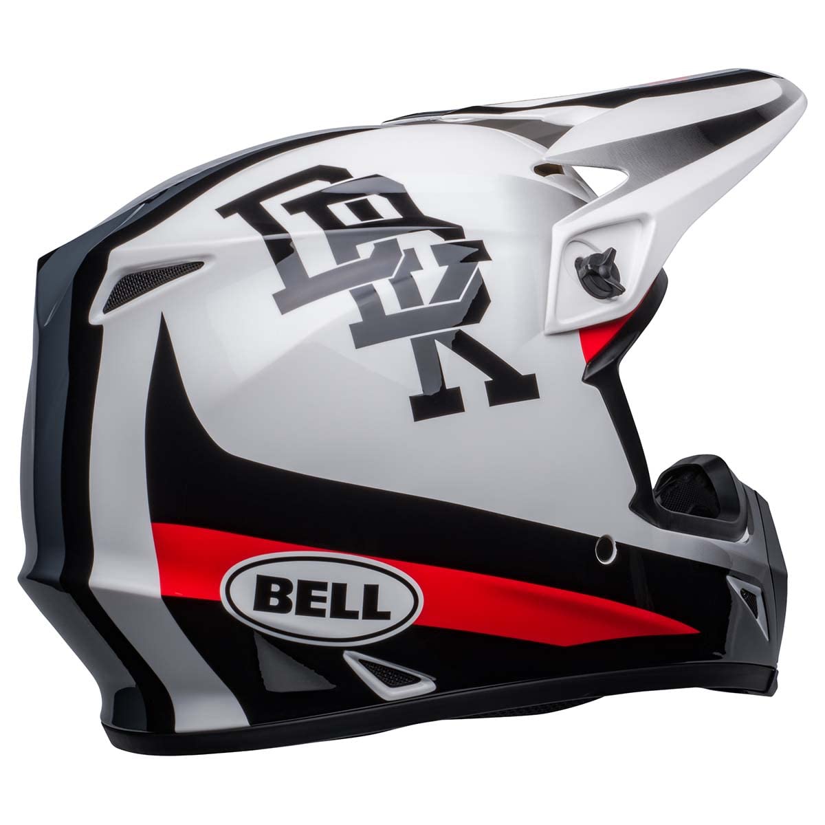 Bell Mx-9 Mips Dirt Helmet (Twitch Dbk Gloss White/Black - Medium)