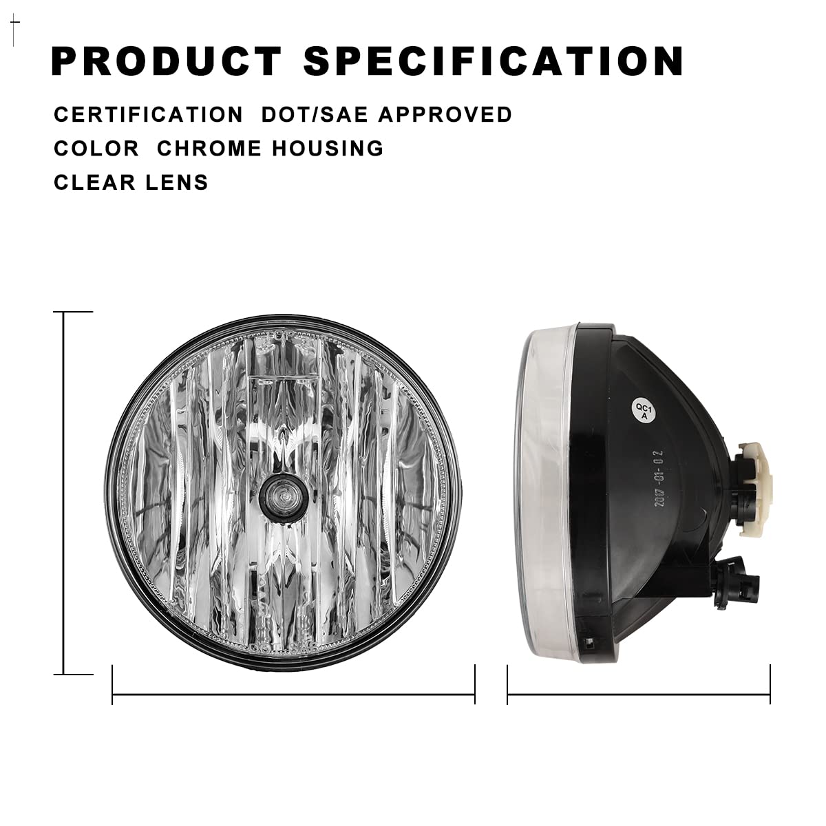 Winjet Compatible With [2007 2008 2009 2010 2011 2012 2013 2014 Gmc Sierra] Driving Fog Lights