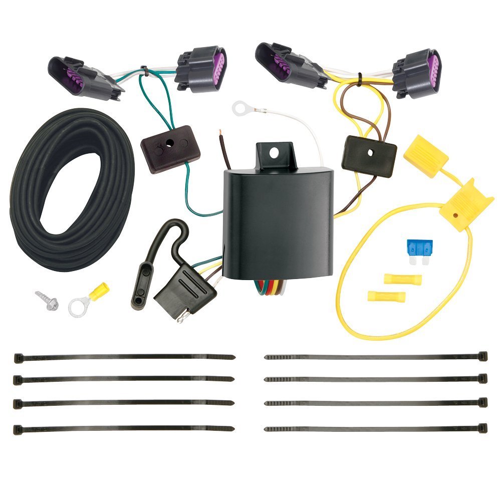 Tekonsha T-One T-Connector Harness, 4-Way Flat, Compatible with Select Dodge Durango