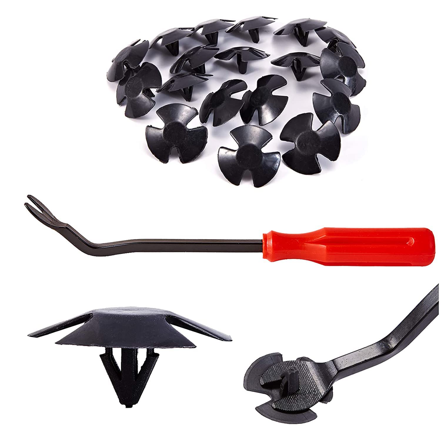 FEBRYTOLD Hood Insulation Retainer Clips - 40 Pcs Hood Insulation Retainers for Jeep Chrysler Dodge Ram Replace OEM 4878883AA LH