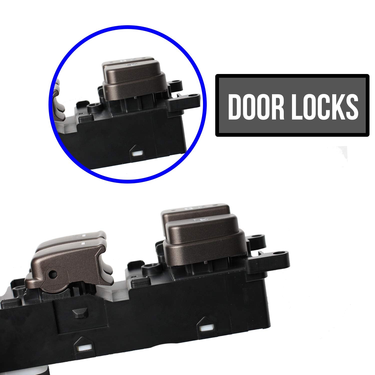 Master Power Window Switch For 2008-2010 Hyundai Sonata, Front Left Driver Side Control Switch 93570-3K600…