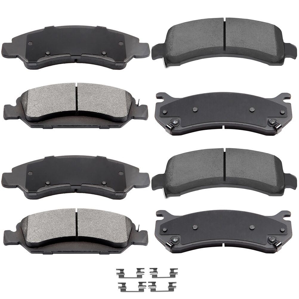 Cciyu D1363 D974 Front & Rear Disc Brake Pads Kit For Chevrolet Express 1500 2009-2014,For Gmc Savana 1500 2009-2014 8Pcs