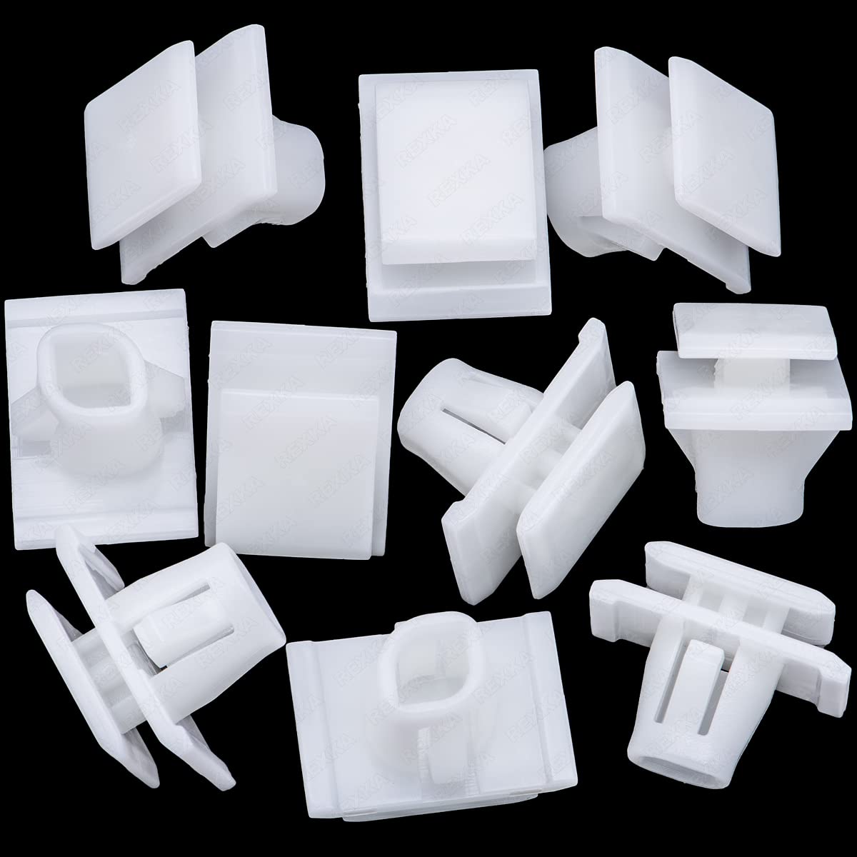 Rexka 10Pcs Lower Outer Door Weatherstrip Clip For Honda 75315-S9A-004