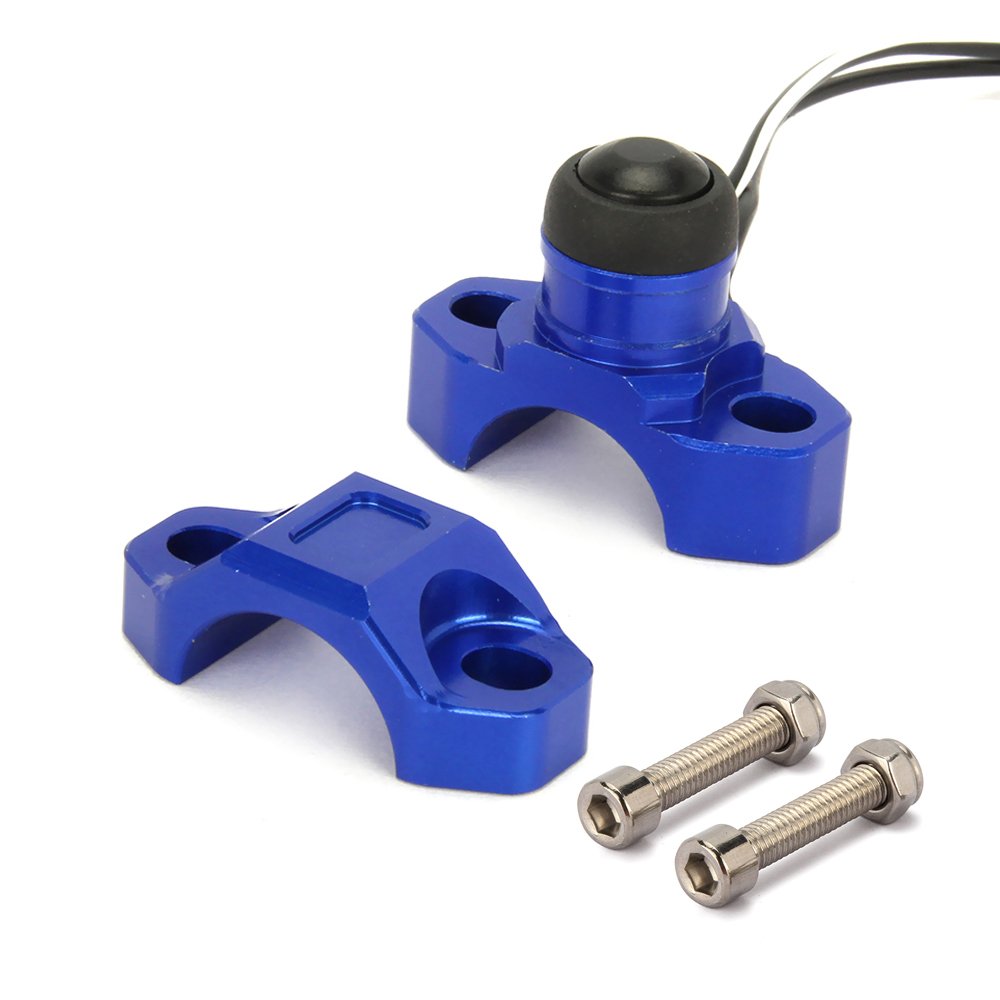 Jfg Racing Cnc Universal Motorcycle Engine Stop Start Kill Switch Button With Mounting Backplate For Yz250 Yz450 Wr250 Wr450 - B