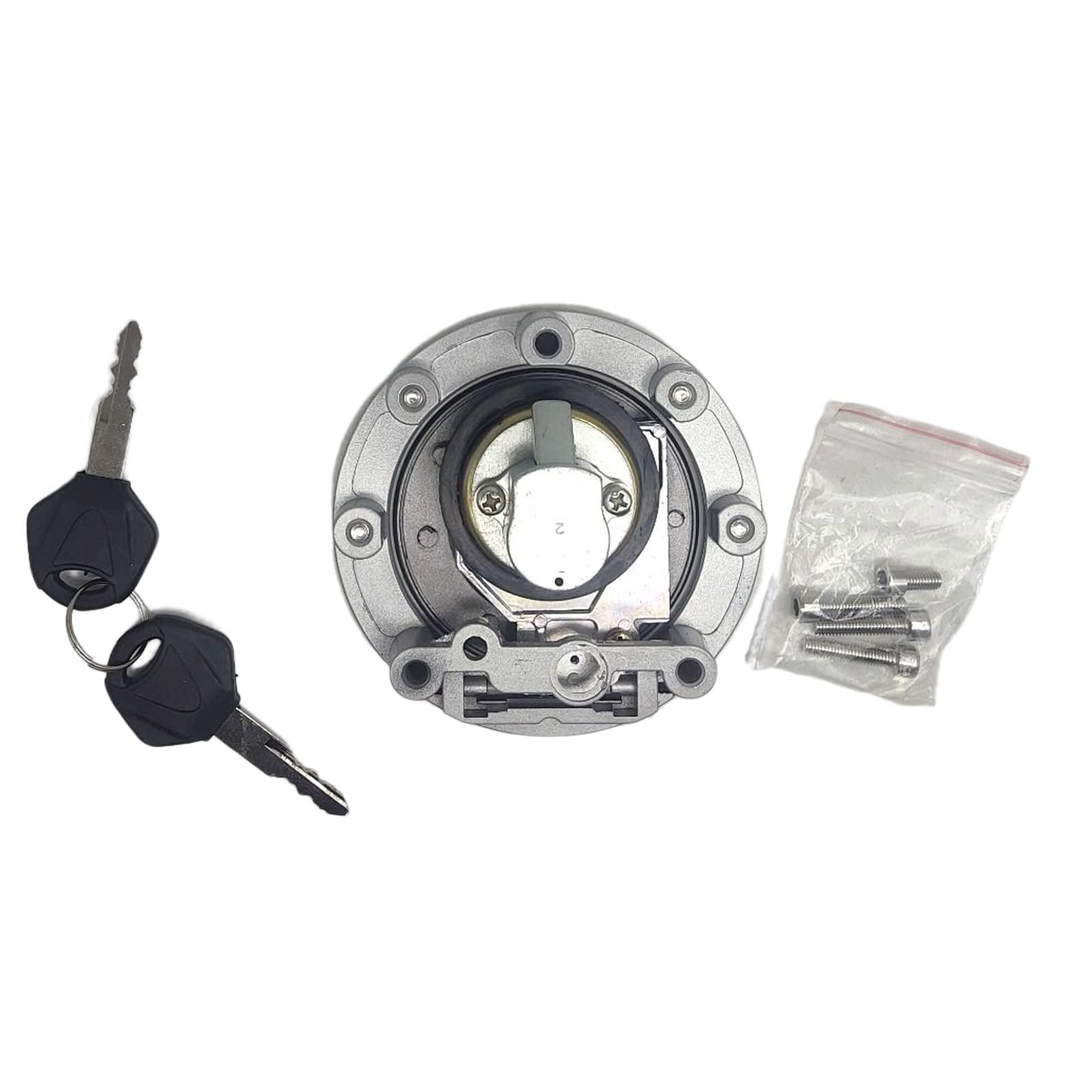 XDF Fuel Gas Tank Cap Cover Lock Key Compatible for Yamaha YZFR1 R6 R6S MT03 XJ6 XJ6F XJ6N FJ09 FJ13 FJ1300 FZ09 FZ07 FZ8 FZ6 FZ