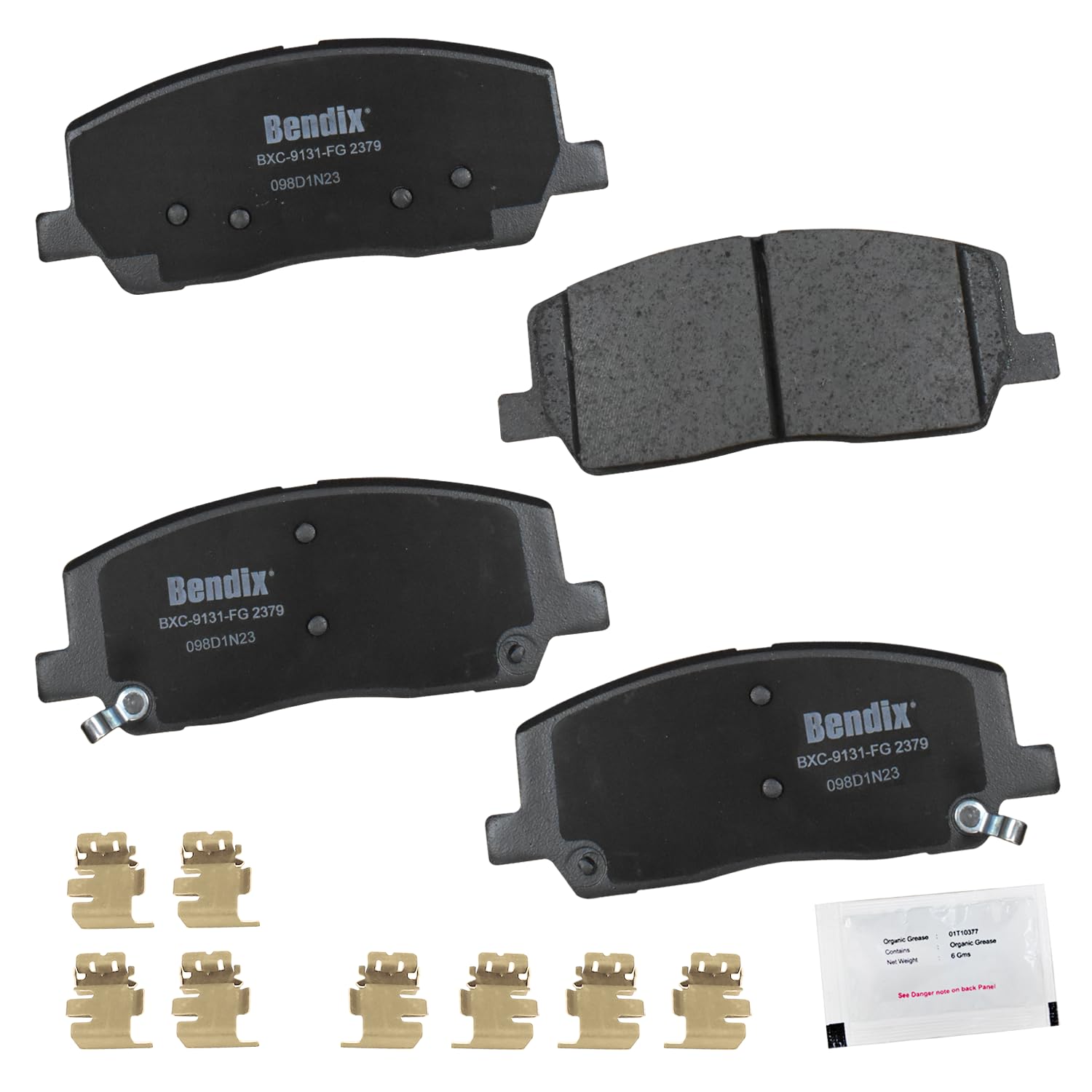 Bendix Priority1 Cfc2379 Ceramic Front Brake Pads For Genesis Gv80 2024-2021