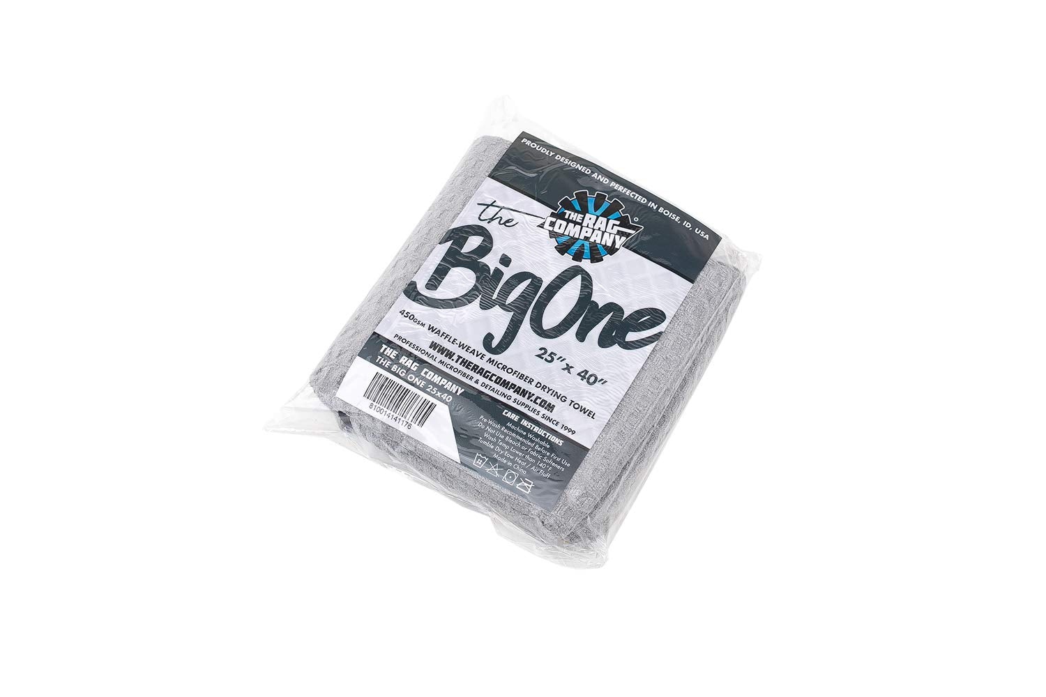 The Rag Company - The Big One - Waffle-Weave Microfiber Drying Towel; Super Absorbent For Car Washes, Detailing, And More; Butte