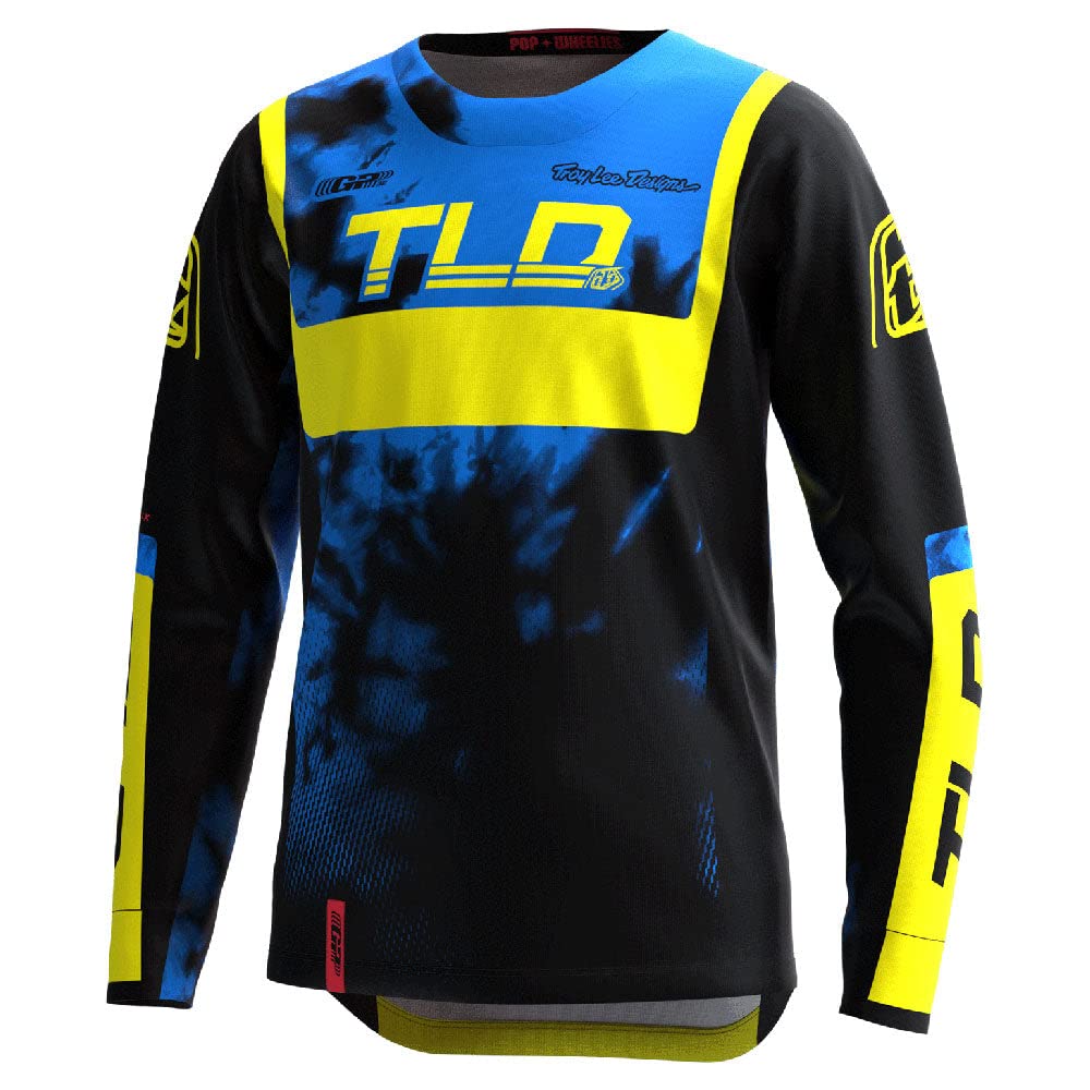 Troy Lee Designs Offroad Motocross Dirt Bike ATV Motorcycle Powersports Racing Jersey Shirt for Youth, GP (Astro Black/Yellow, X