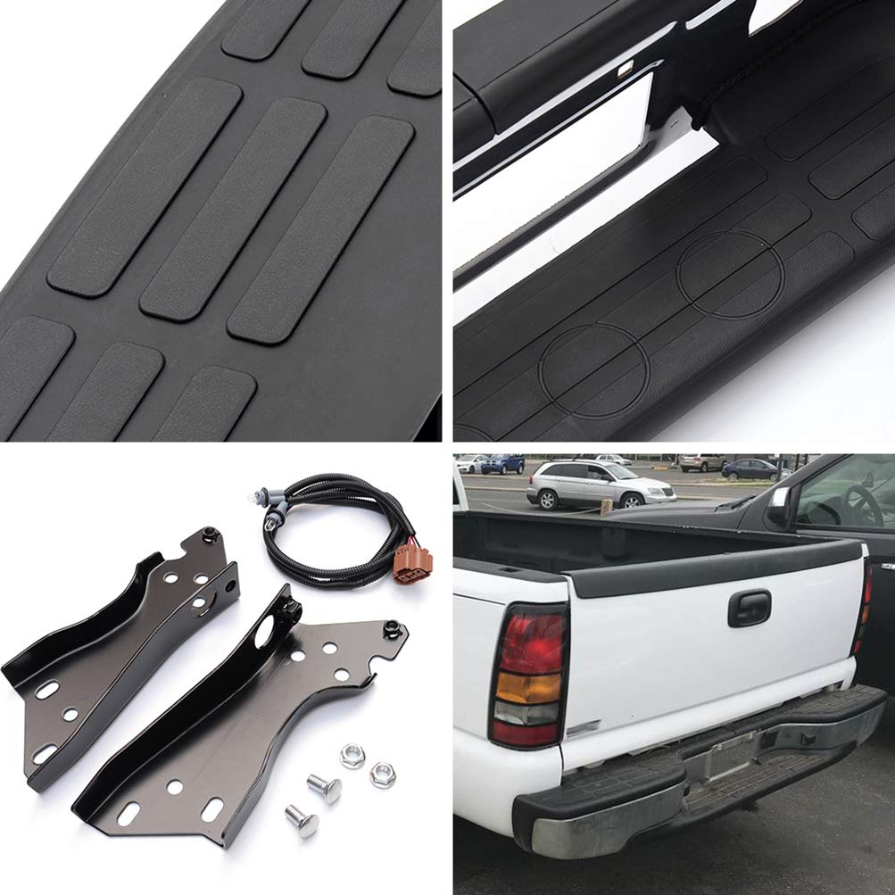 Ocpty Rear Bumper With And License Plate Light Fit 1999-2006 For Chevrolet Silverado 1500, 2007 For Chevrolet Silverado 1500 Classic, 1999-2006 For Gmc Sierra 1500, 2007 For Gmc Sierra 1500 Classic