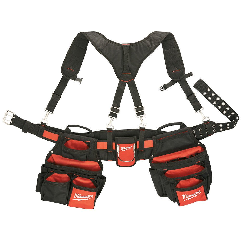 Milwaukee 48-22-8120 Contractor Work Belt With Suspension Rig
