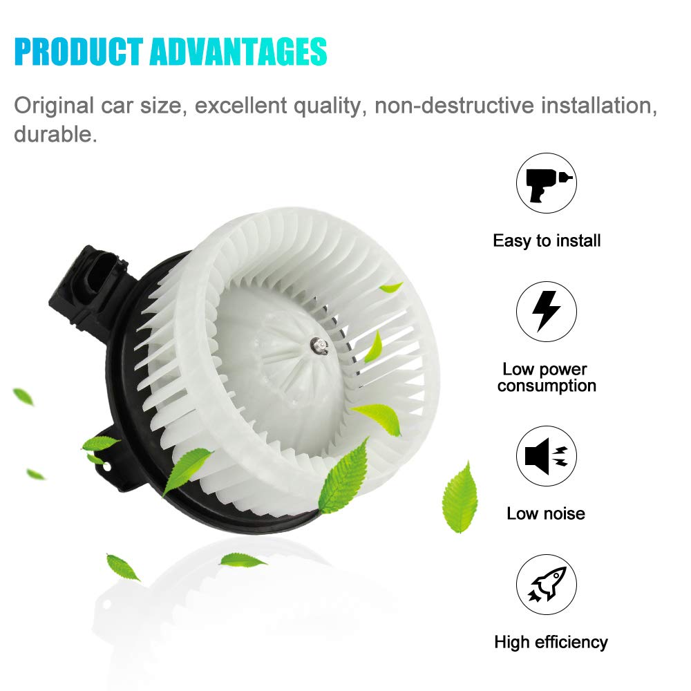 AC Heater Blower Motor Replacement Compatible with Acura MDX RDX TL TSX, Honda Odyssey Pilot Accord R-V, Ram 1500 2500 3500, For