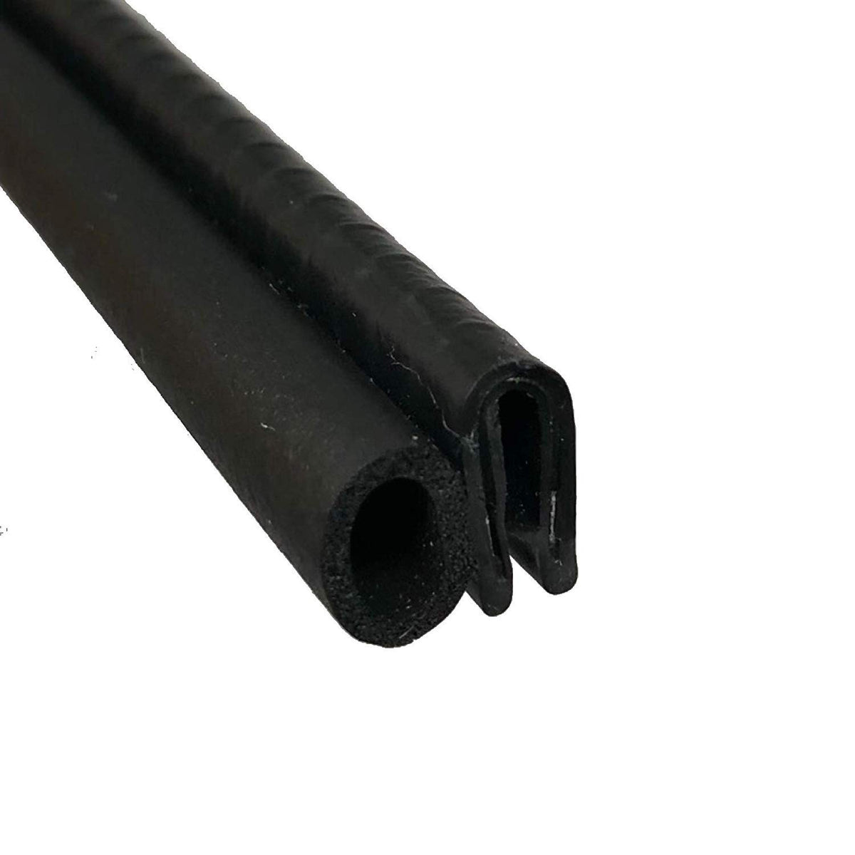 Trim Seal With Side Bulb | Pvc Plastic Trim With Epdm Rubber Bulb Seal - Fits 1/16    Edge, 3/8    Bulb Seal Diameterr (20 Feet)
