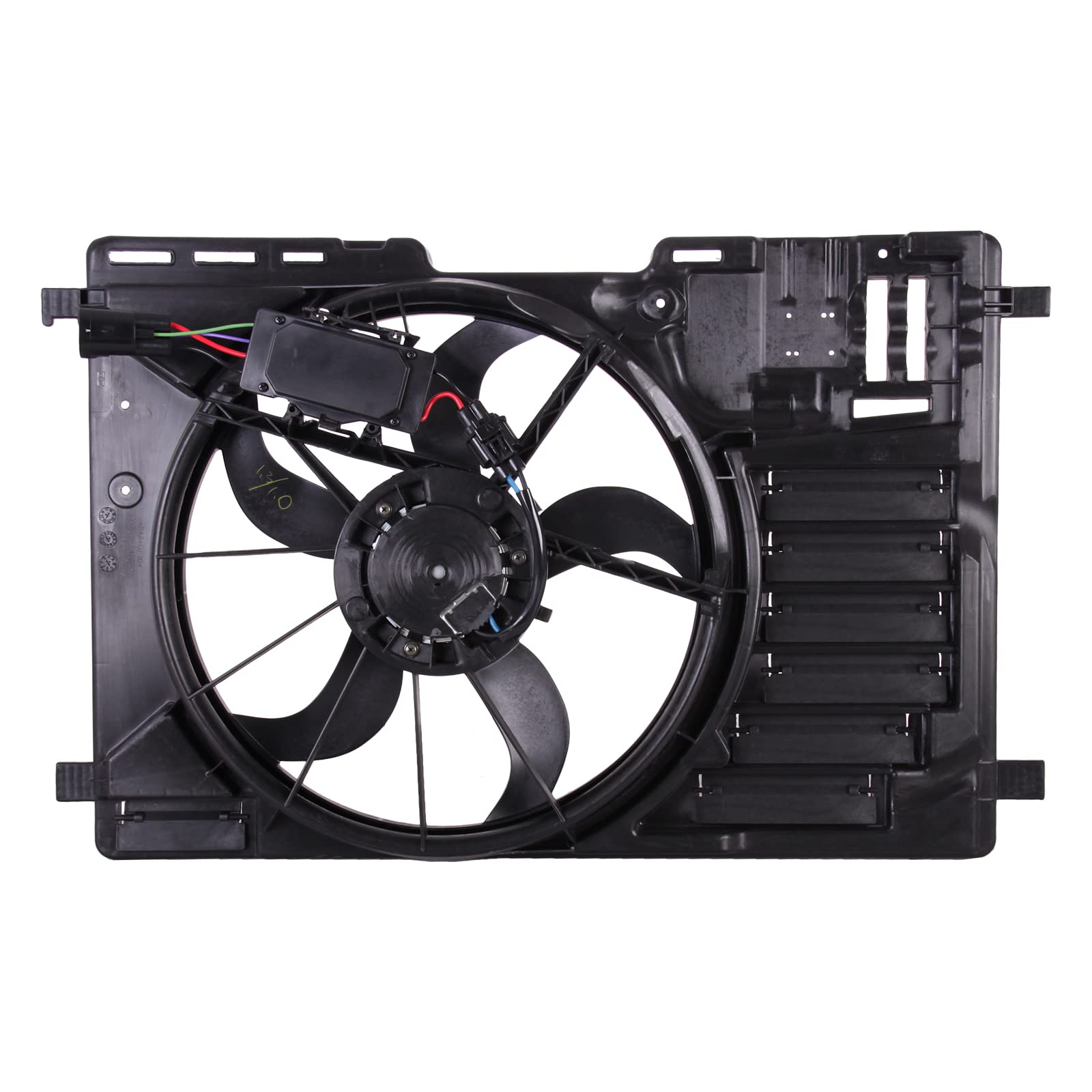 TYG OE Replacement(CAPA Quality) Cooling Fan Extra Silent for 2013-2019 Ford Escape 1.6L Turbo/ 2013-2016 2.5L, 2014-2018 Transi