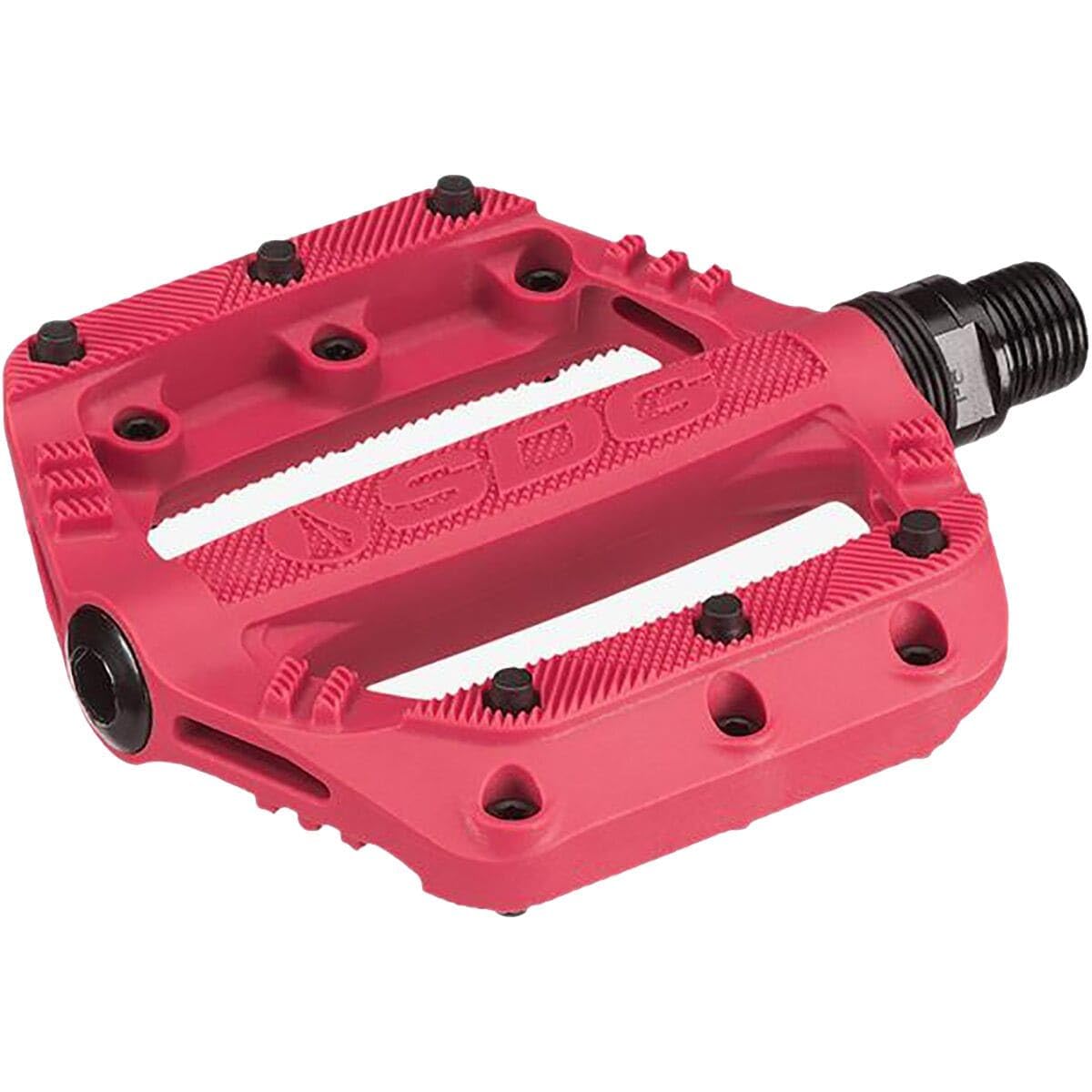 Sdg Components, Slater, Platform Pedals, Body: Nylon, Spindle: Cr-Mo, 9/16'', Red, Pair