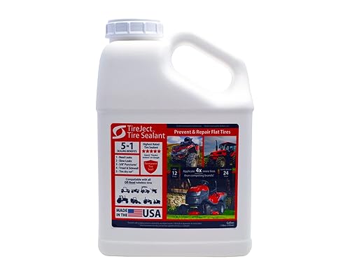 Tireject Off-Road Tire Sealant Refill (Gallon/128Oz Bottle) - Applicate 12 Atv Tires, Use 75% Less Sealant Per Tire