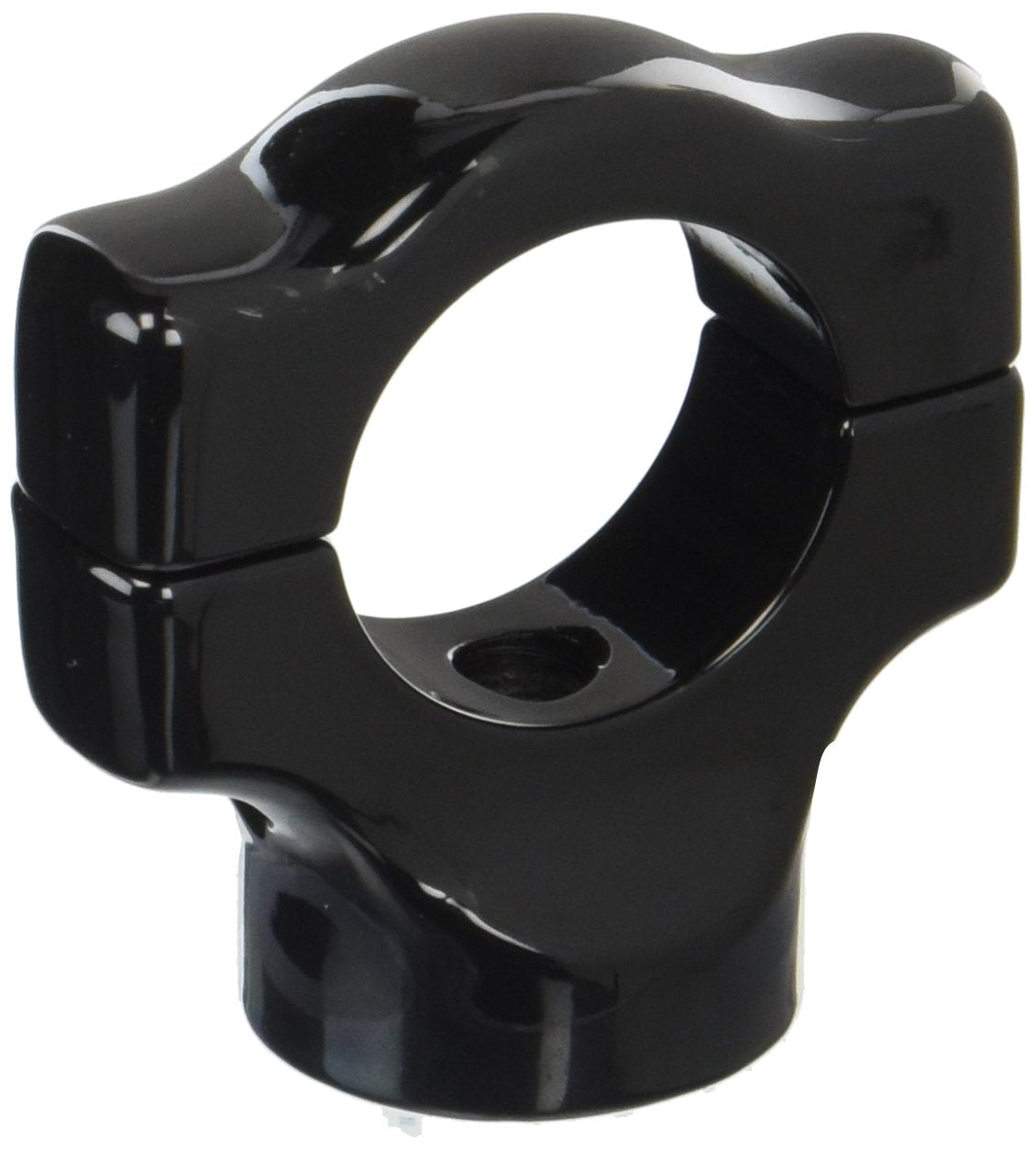 Kuryakyn 3117 Motorcycle Accessory: Side Mount License Plate Holder Clamp For 2008-17 Harley-Davidson Softail Motorcycles, Gloss Black