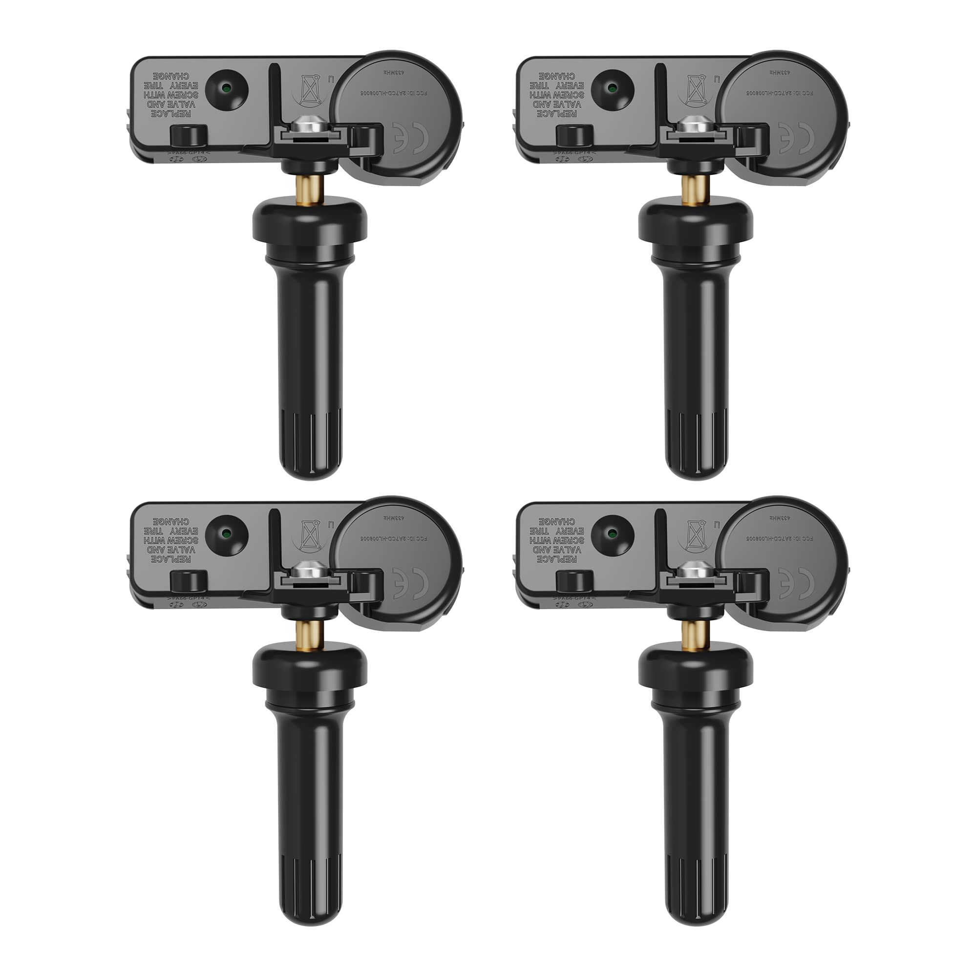 Tpms Sensor Dodge,4 Pack 433Mhz Tire Pressure Monitoring System Sensor Compatible With Dodge Jeep Ram Oe#56029398Ab.68241067Aa 68241067Ab 56029398Aa 68402371Aa 68464665Aa