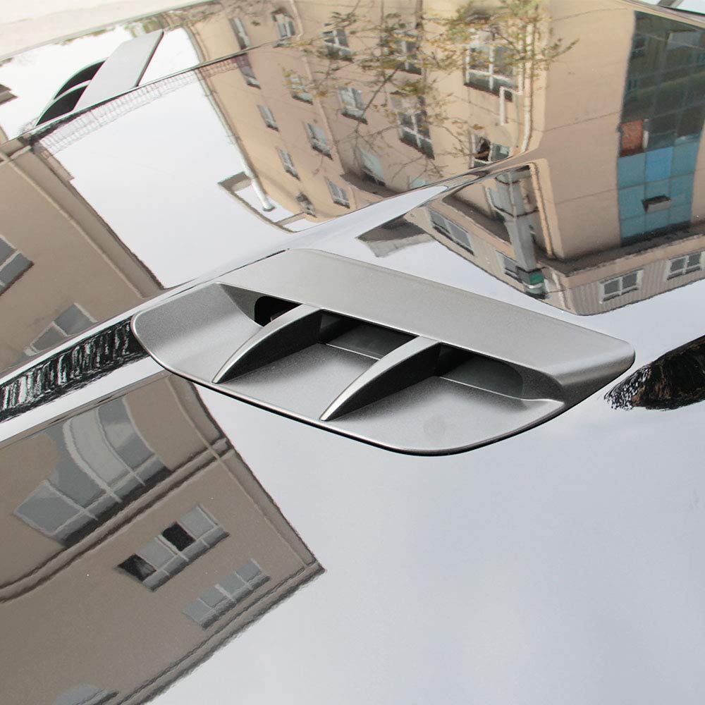 Korlot Engine Hood Air Outlet Vent Moulding Cover Trim For Dodge Challenger 2015-2023 Sxt (Matte Black)